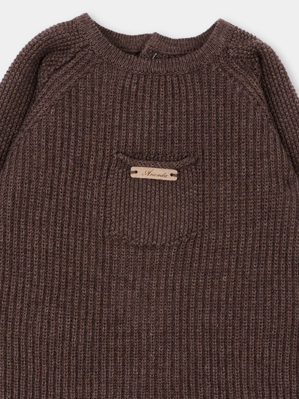 Completo nascita marrone per neonati in maglia,Martín Aranda,004-10329 B08