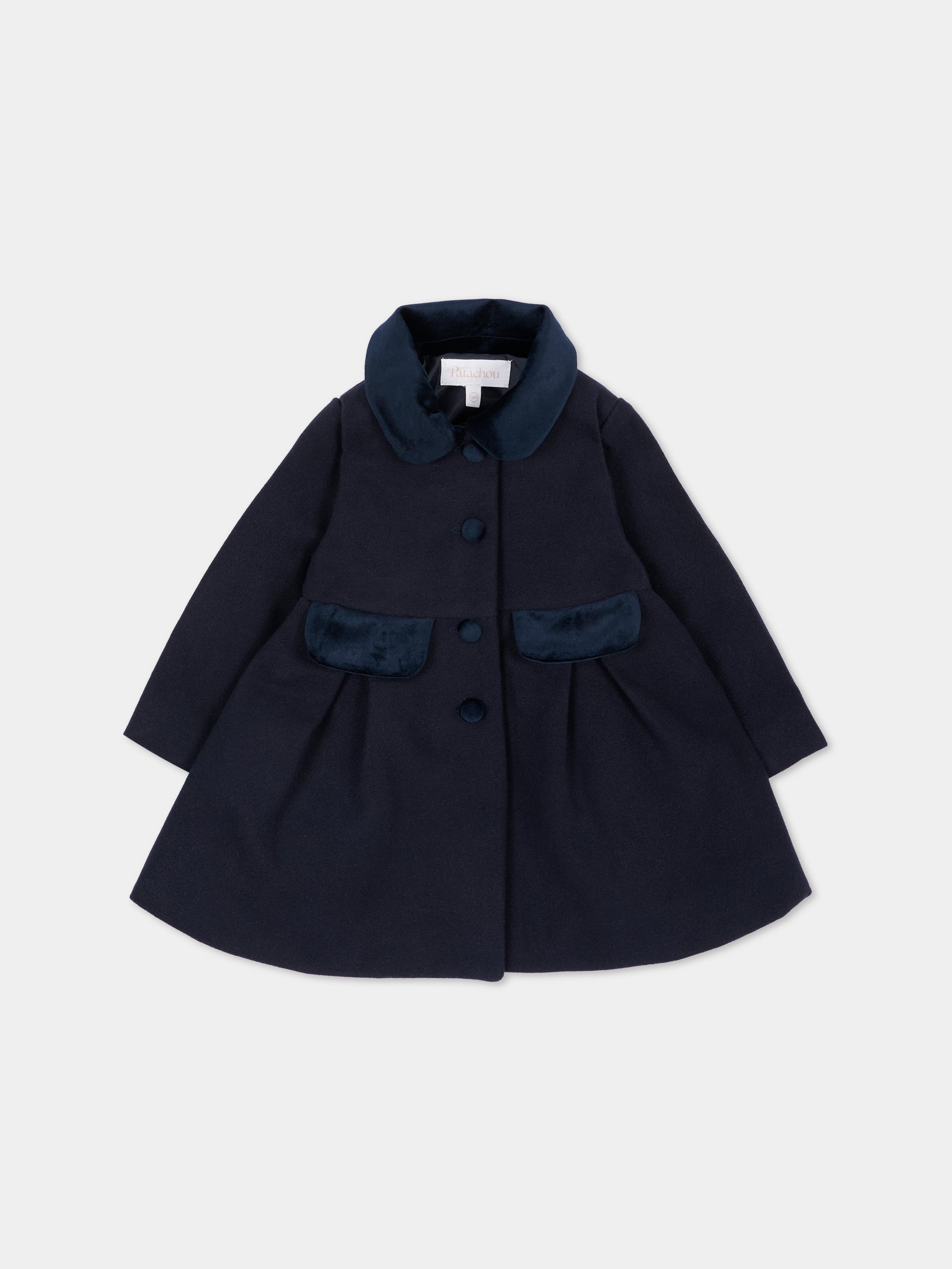 Cappotto blu per neonata,Patachou,PAP 47 CA4333261 360