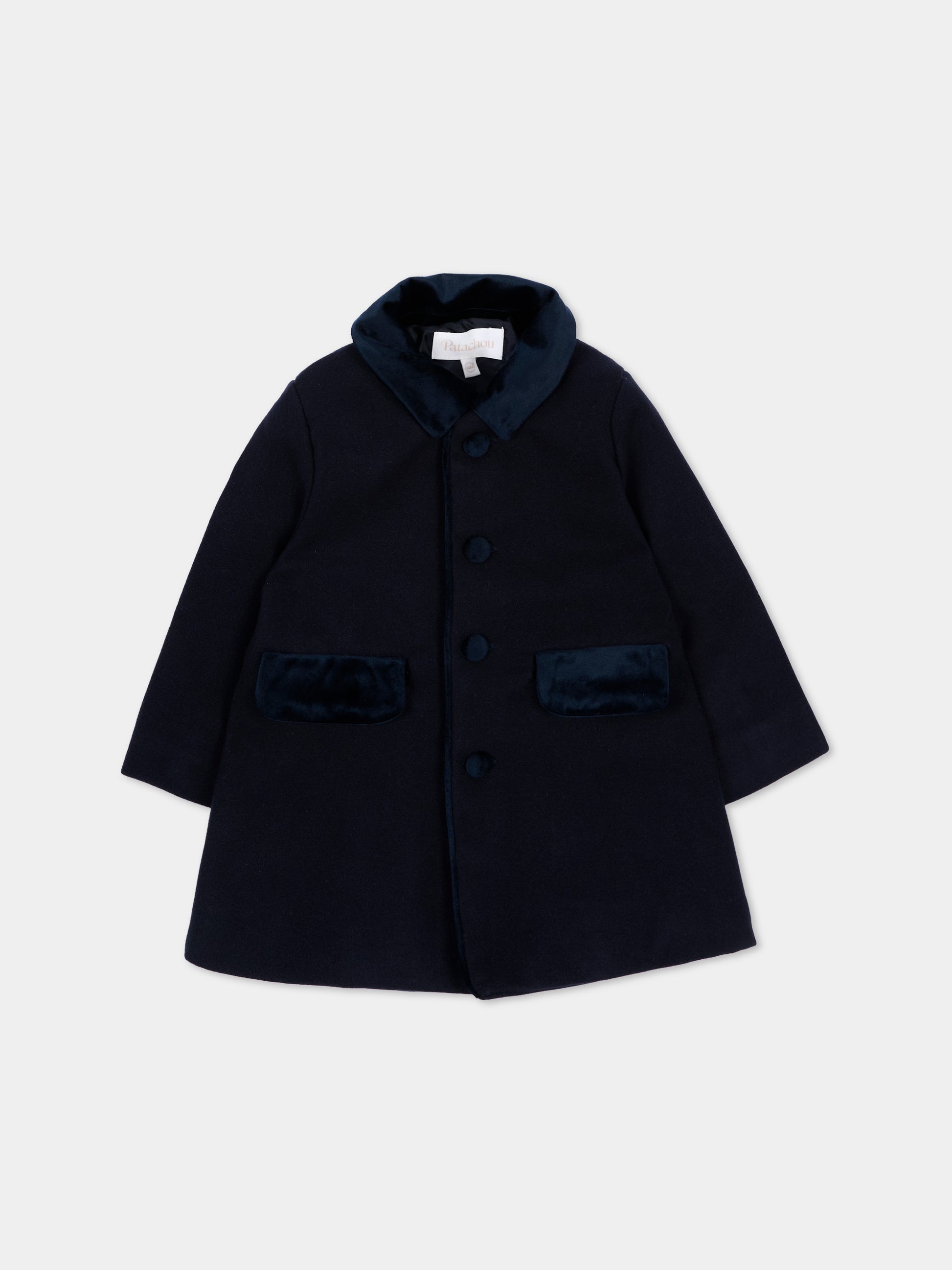 Cappotto blu per neonato,Patachou,PAP 47 CA4333380 360