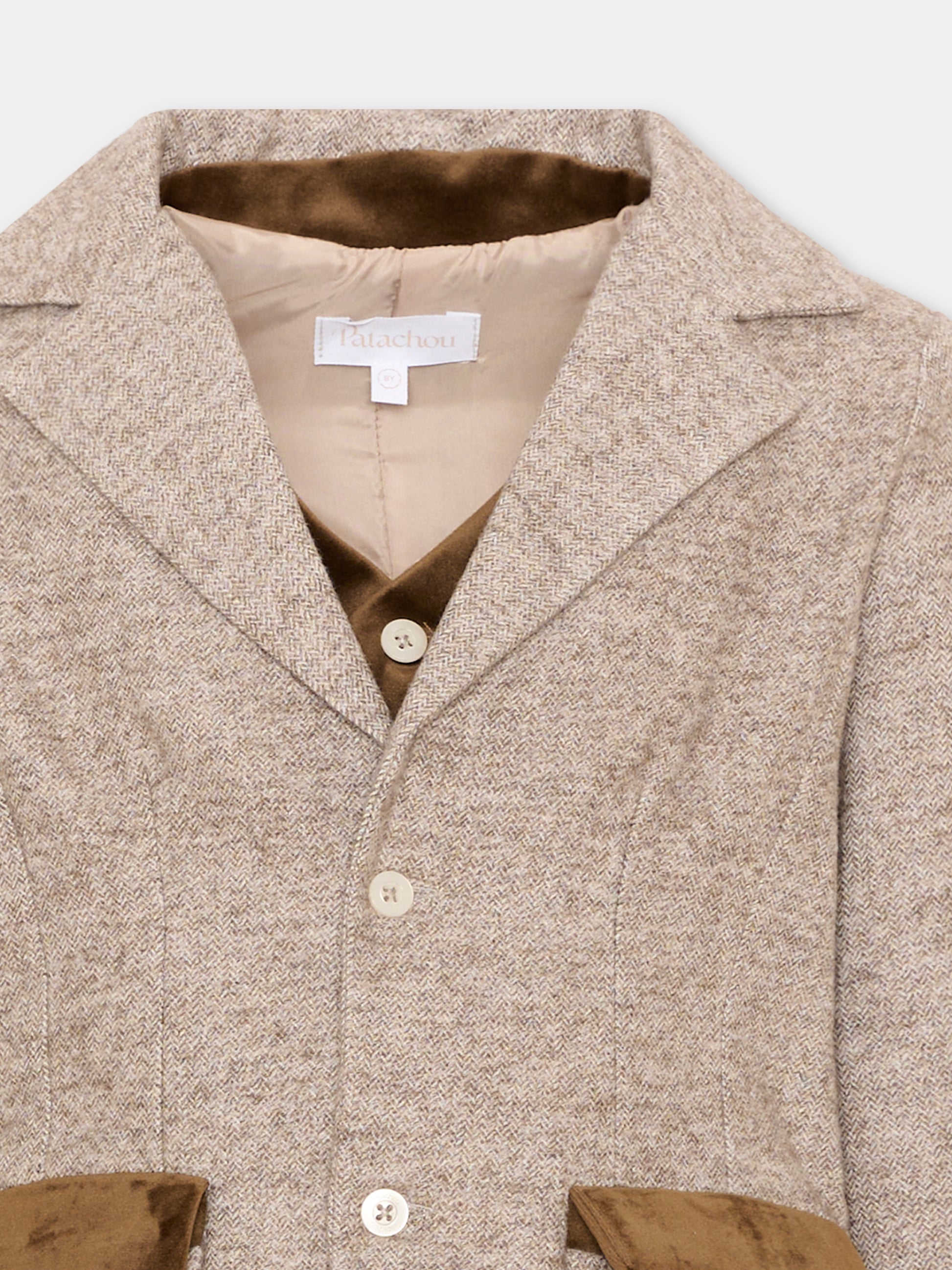 Giacca beige per bambino,Patachou,PAP 47 CA4333381 180