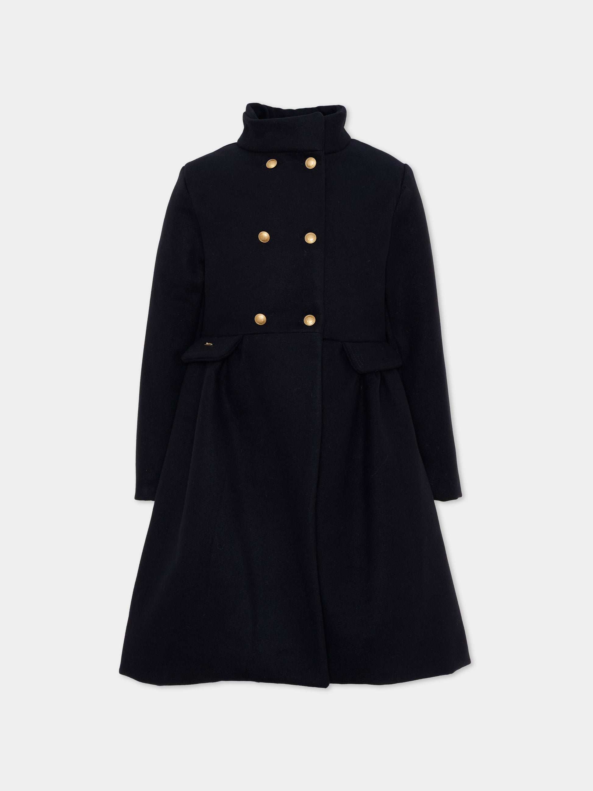 Cappotto blu per bambina,Patachou,PAP 47 CA4333460 360