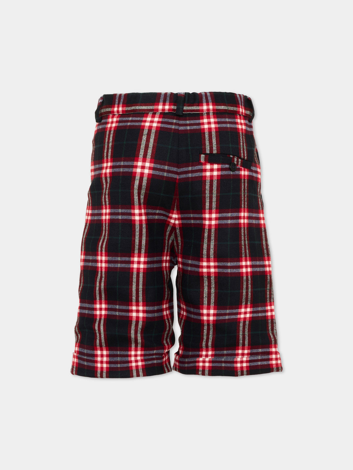 Shorts multicolor tartan per bambino
