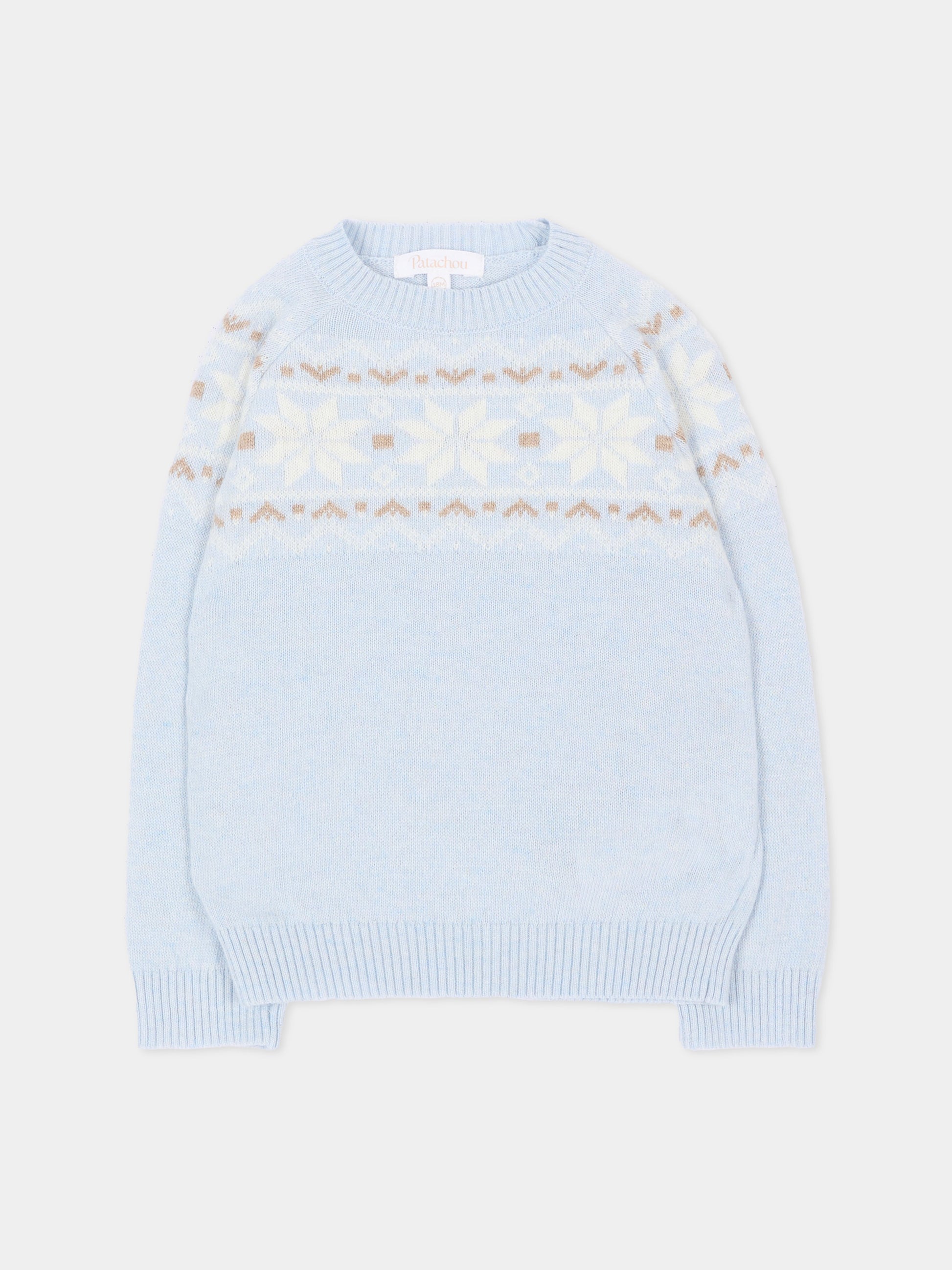 Maglione celeste per neonato,Patachou,PAP 47 SWE4333364 303