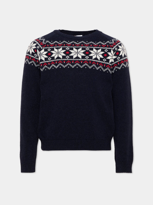 Maglione blu per bambino,Patachou,PAP 47 SWE4333364 360