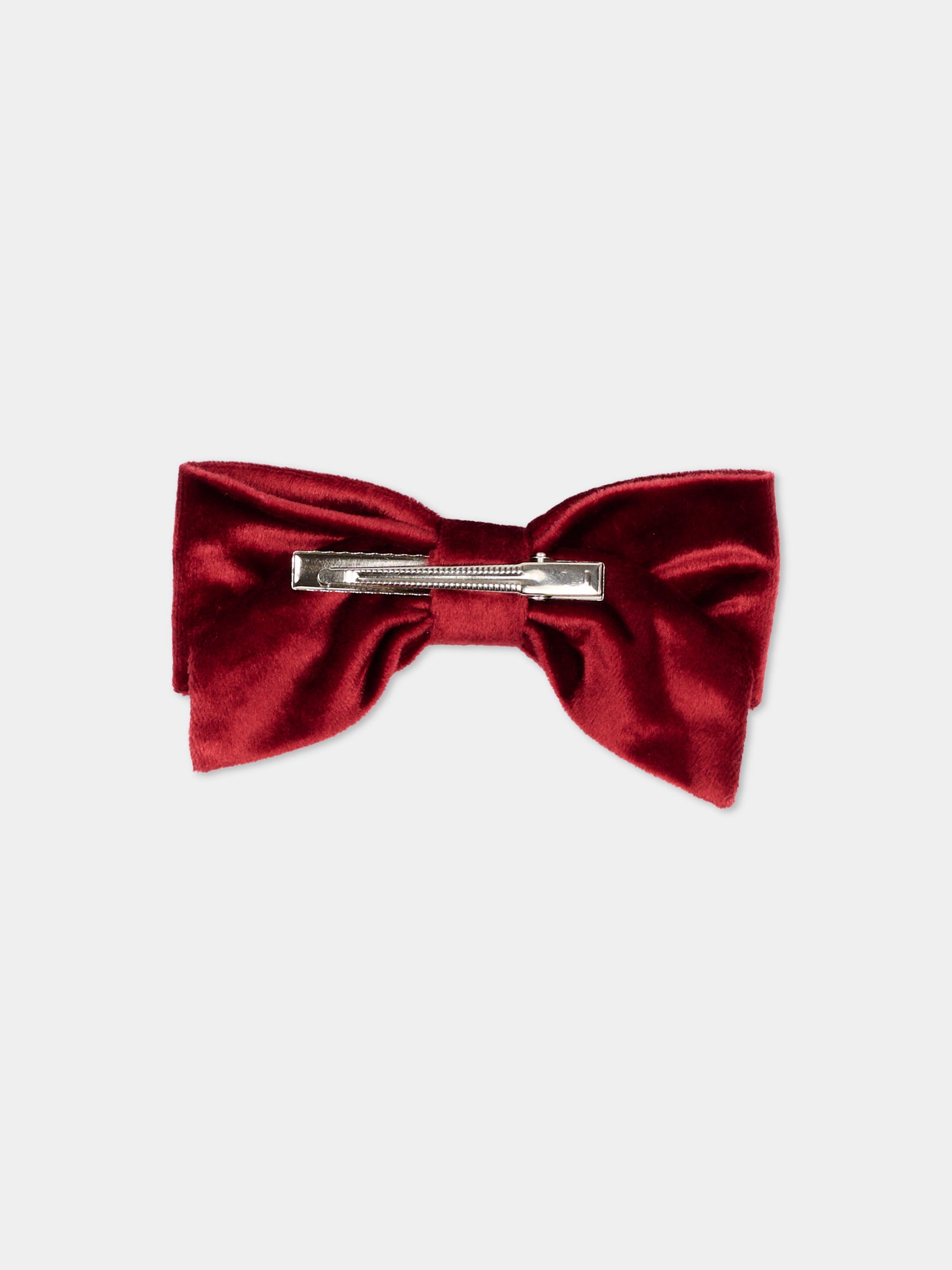 Fermaglio bordeaux per bambina con fiocco,Kidiwi Handmade,35253 TV008