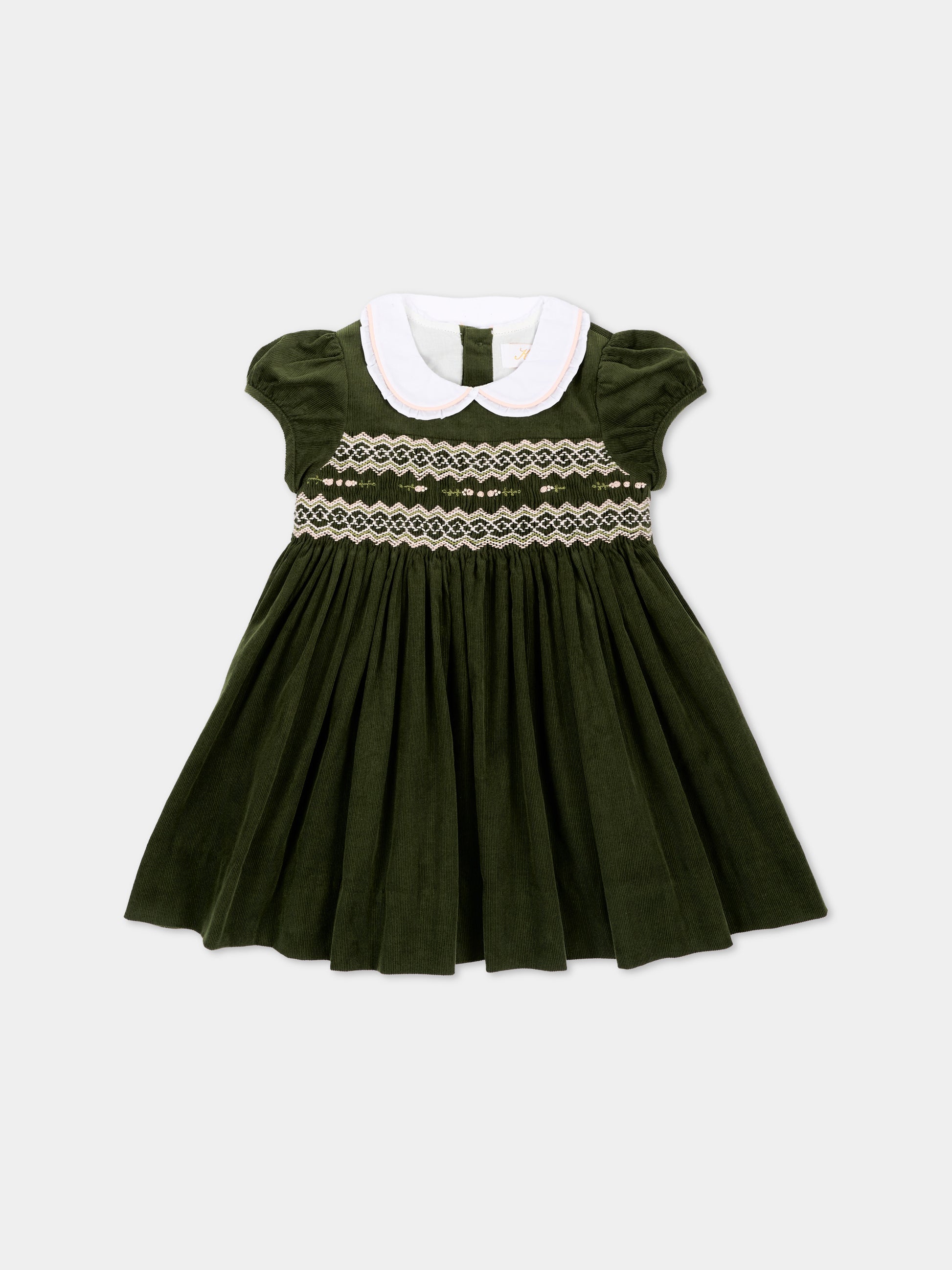 Abito elegante verde per neonata,Kidiwi Handmade,37081 TM276
