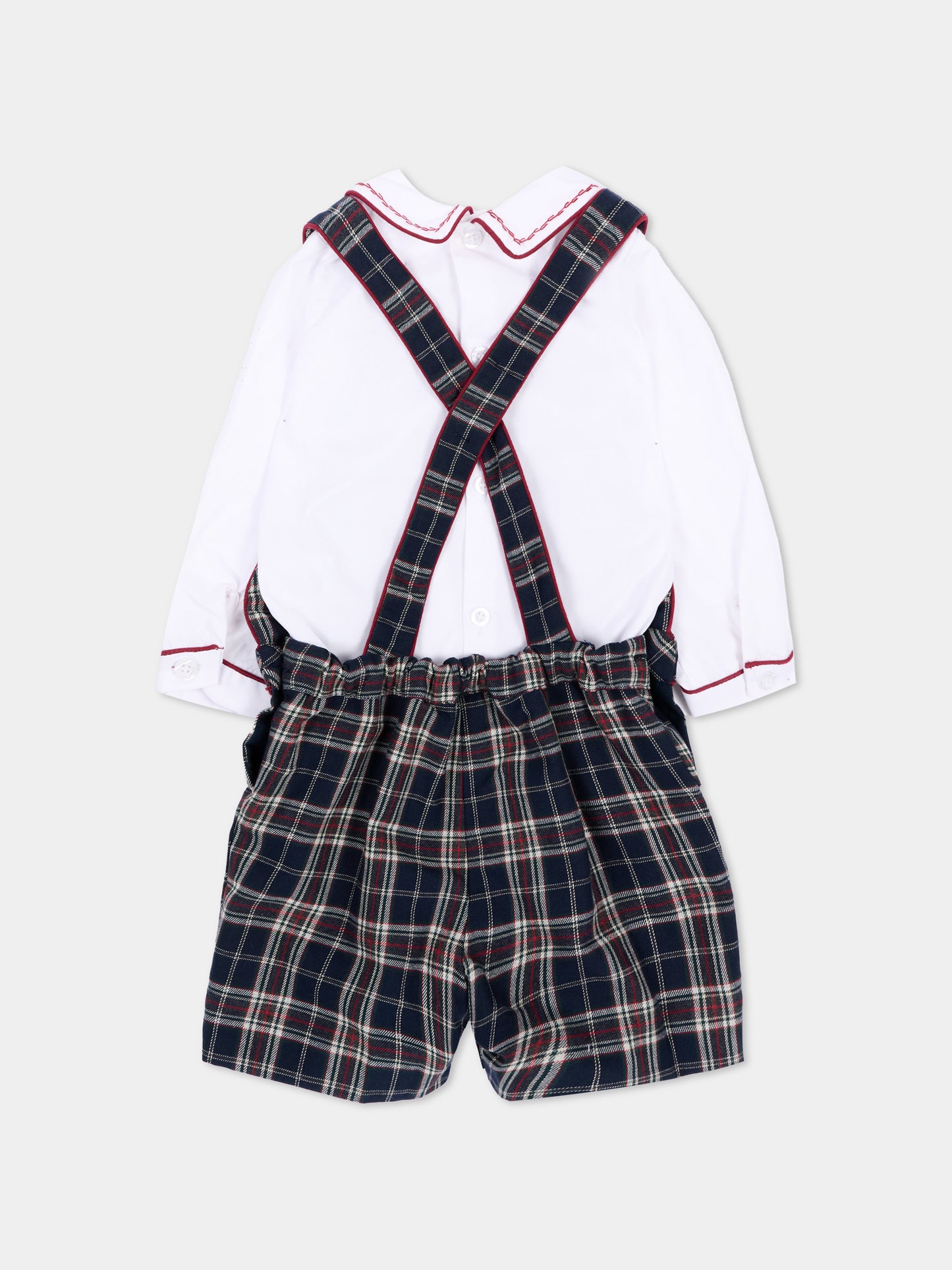 Abito blu per neonato tartan,Kidiwi Handmade,37272 PTI/TC324