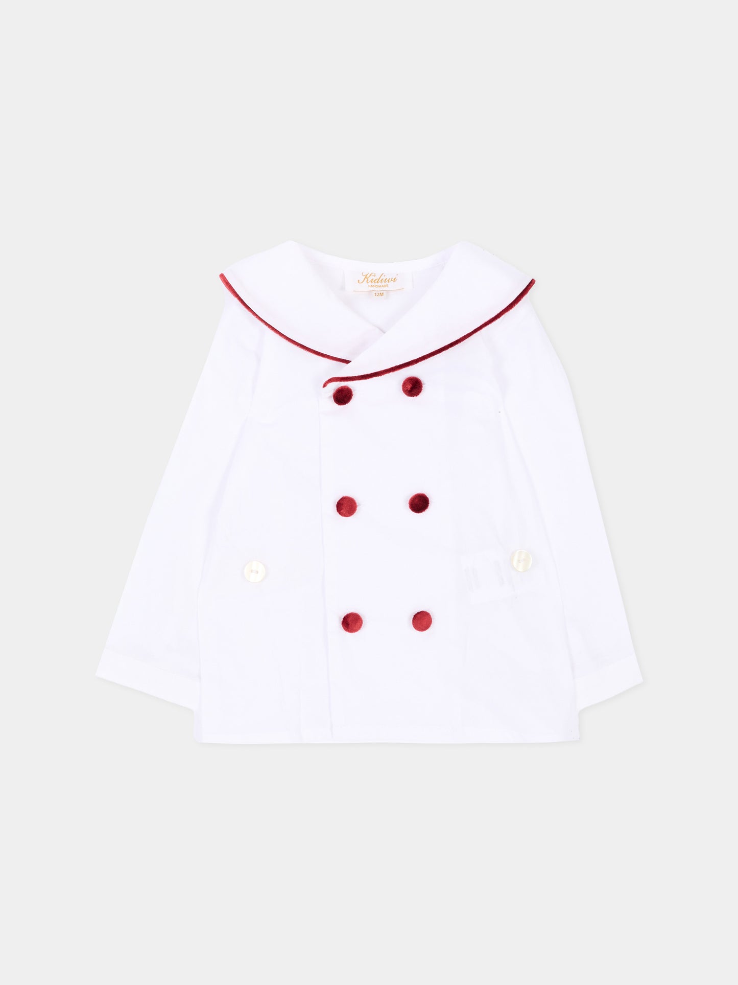 Completo elegante bianco per neonato,Kidiwi Handmade,37312 PTI/TV008 BB