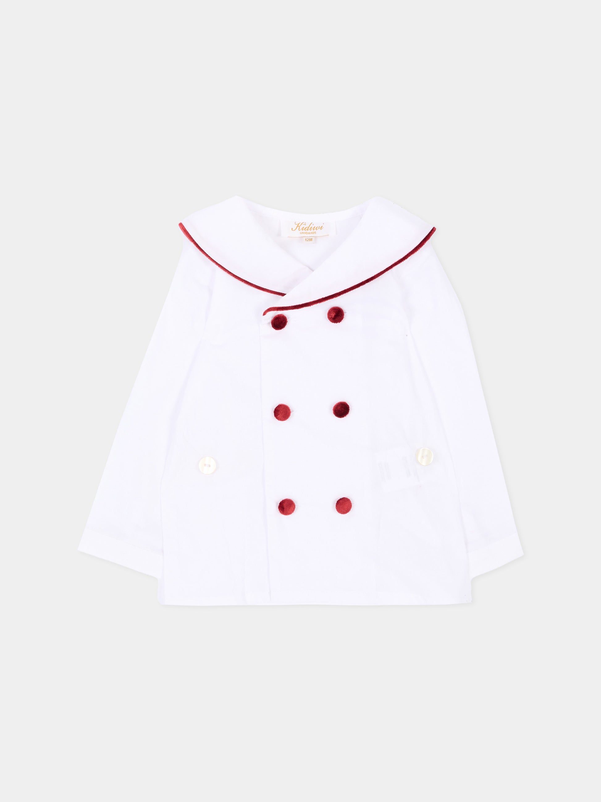 Completo elegante bianco per neonato,Kidiwi Handmade,37312 PTI/TV008 BB