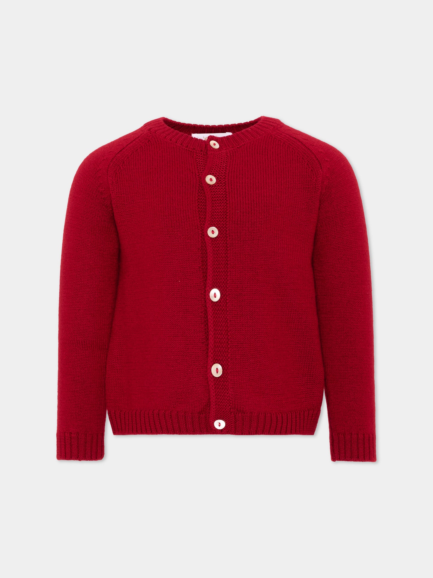 Cardigan bordeaux per bambina con bottoni,Kidiwi Handmade,M0010BUR