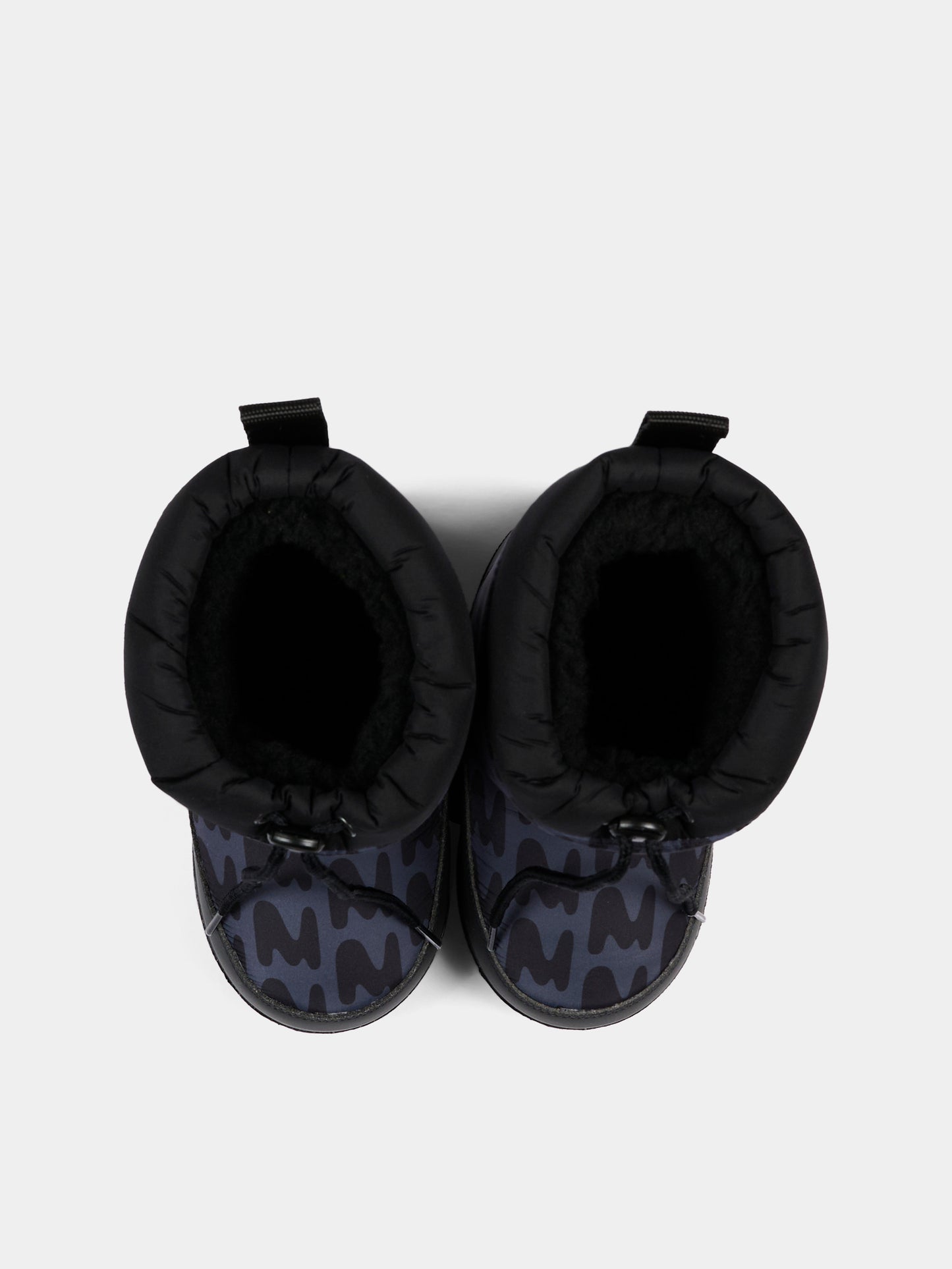 Stivali neve neri per bambini con logo,Msgm Kids,84027 - VAR3