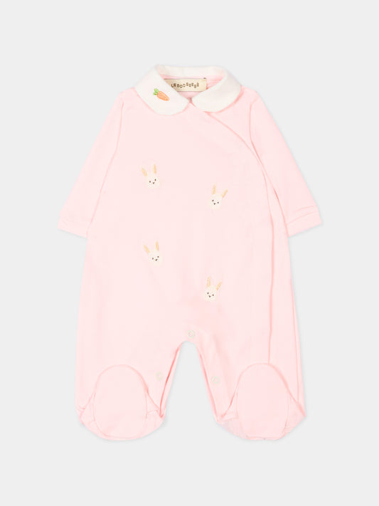 Tutina rosa per neonata con coniglietto Palin,Le Boo Beebè,CB027 T351 30