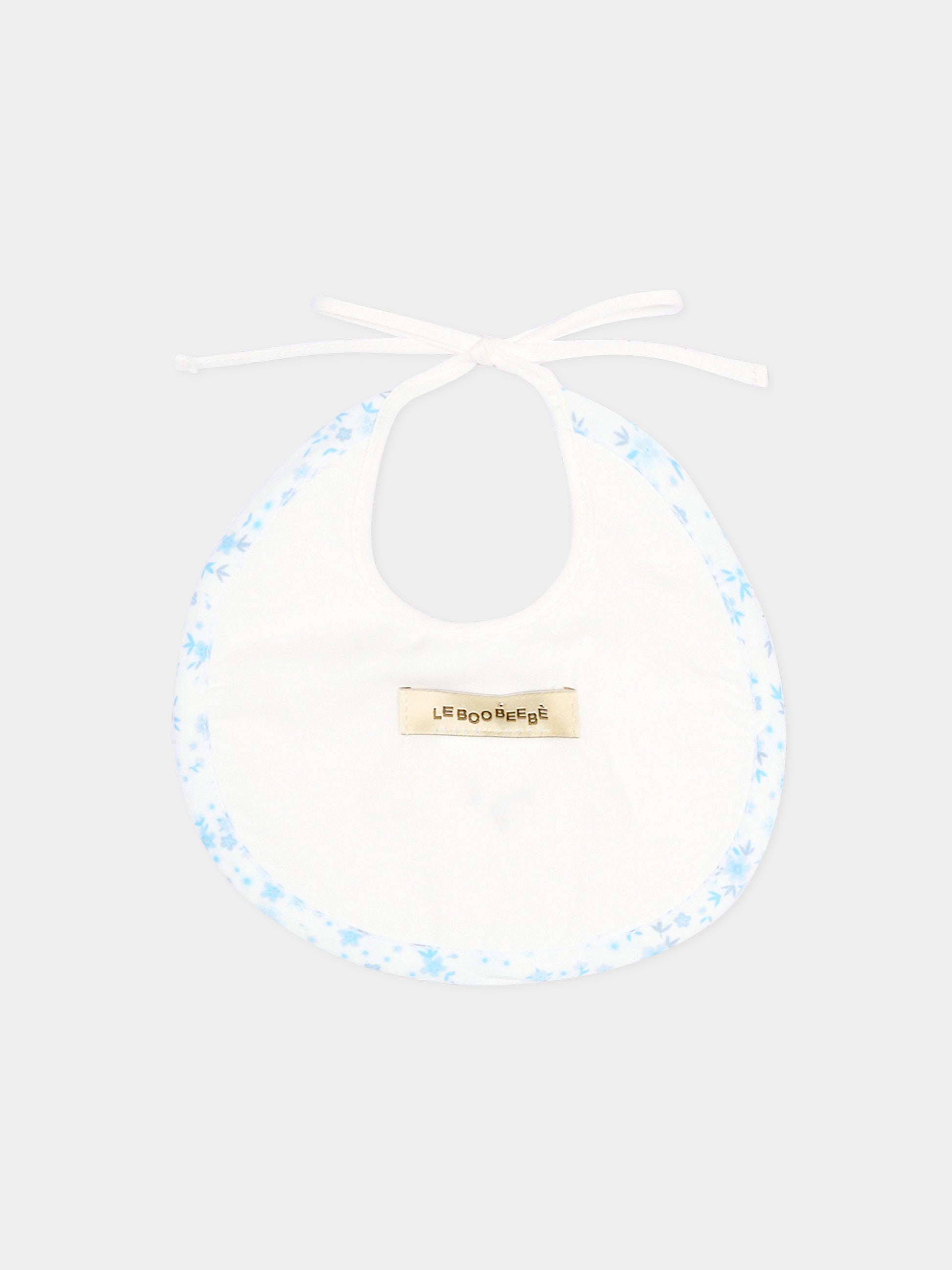 Bavaglino avorio per neonato con agnellino Olive,Le Boo Beebè,CBB021 T351 2040