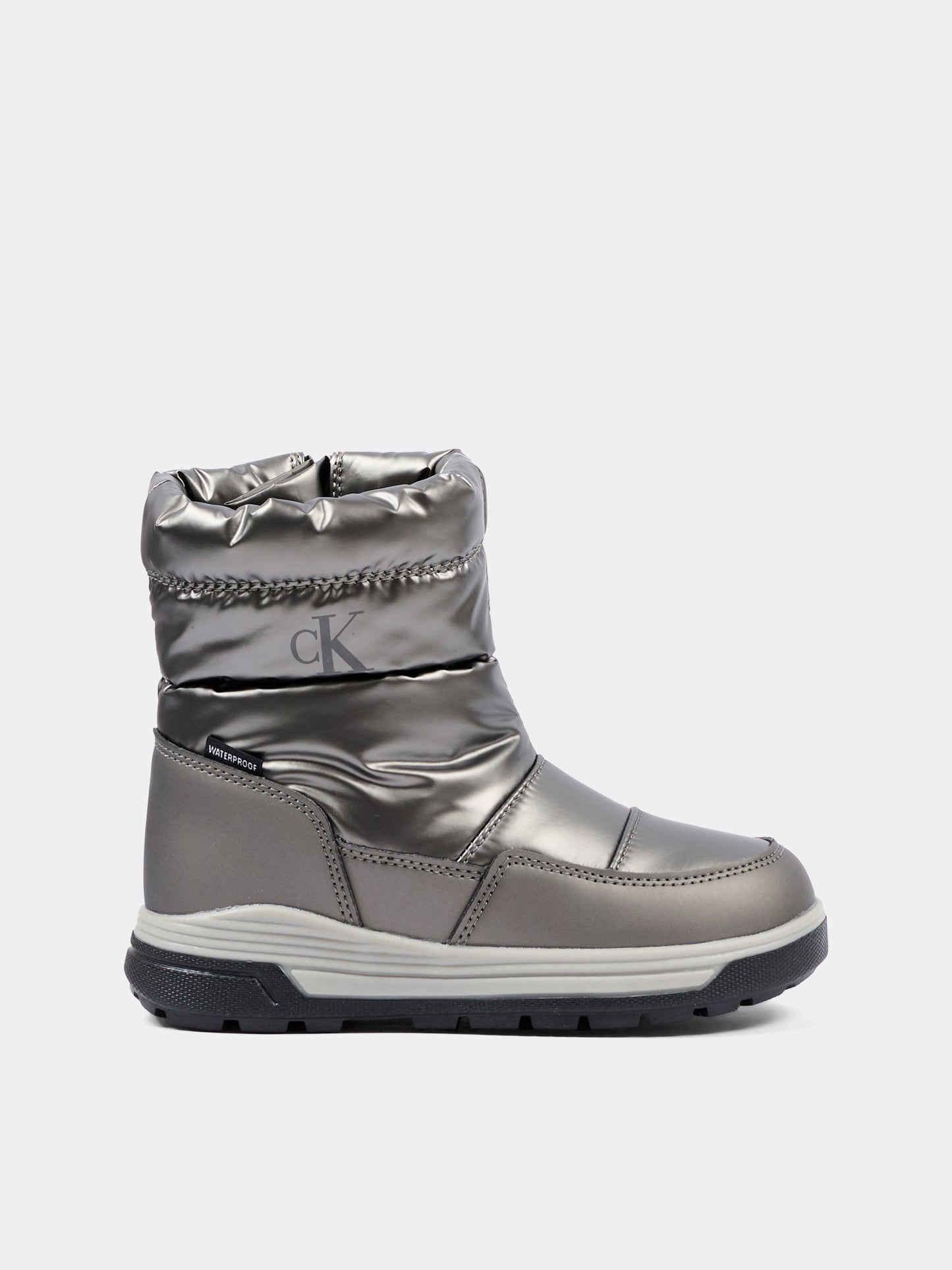 Stivali da neve argento per bambini,Calvin Klein Kids,V3AD 83435 1474909