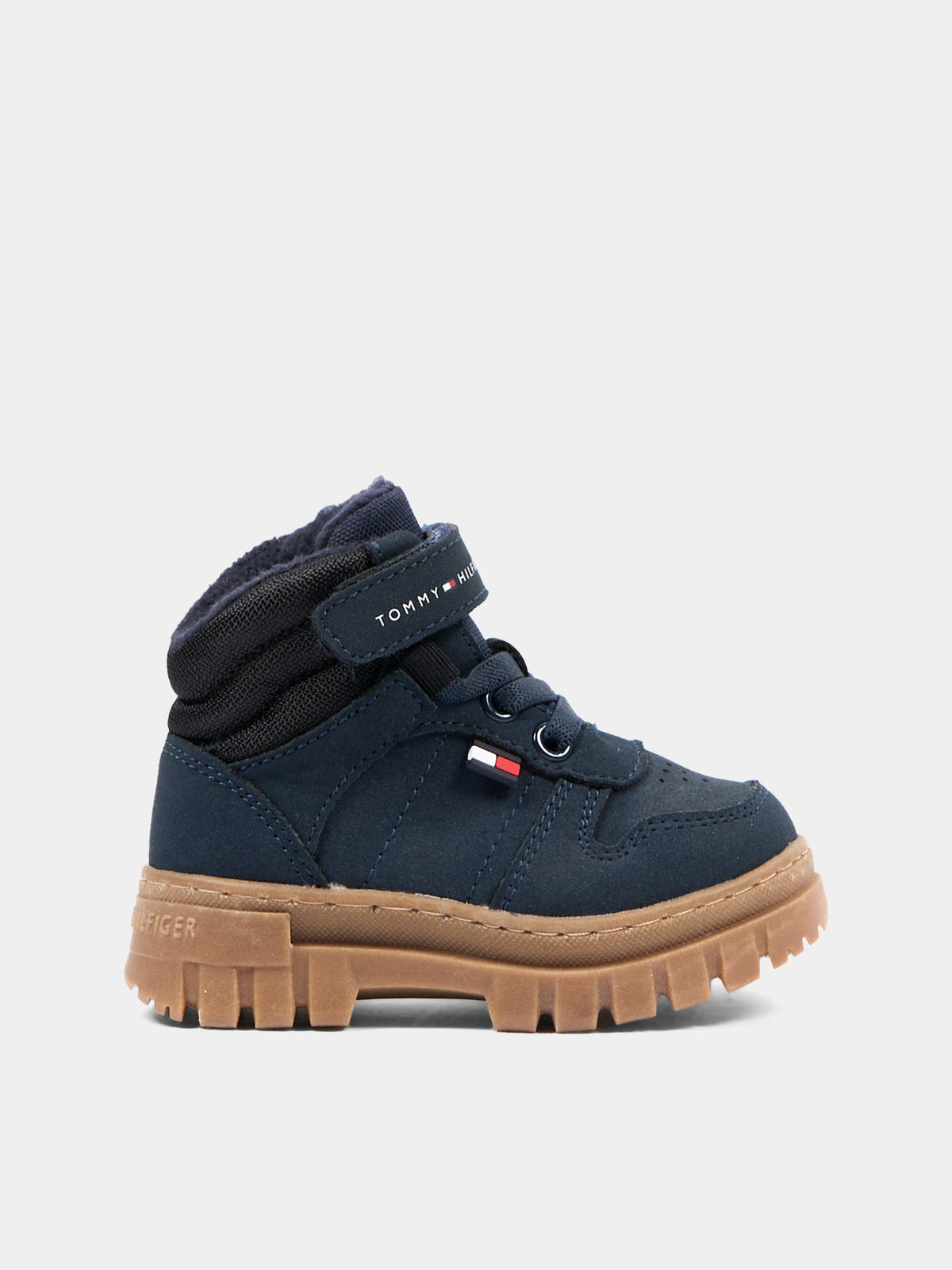 Stivaletti blu per bambino con logo,Tommy Hilfiger Junior,T1X5 35290 0316X598