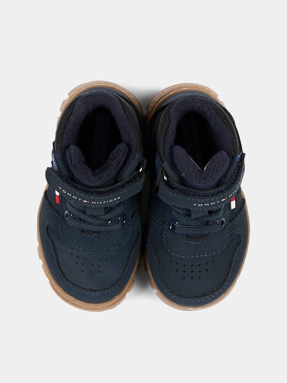 Stivaletti blu per bambino con logo,Tommy Hilfiger Junior,T1X5 35290 0316X598