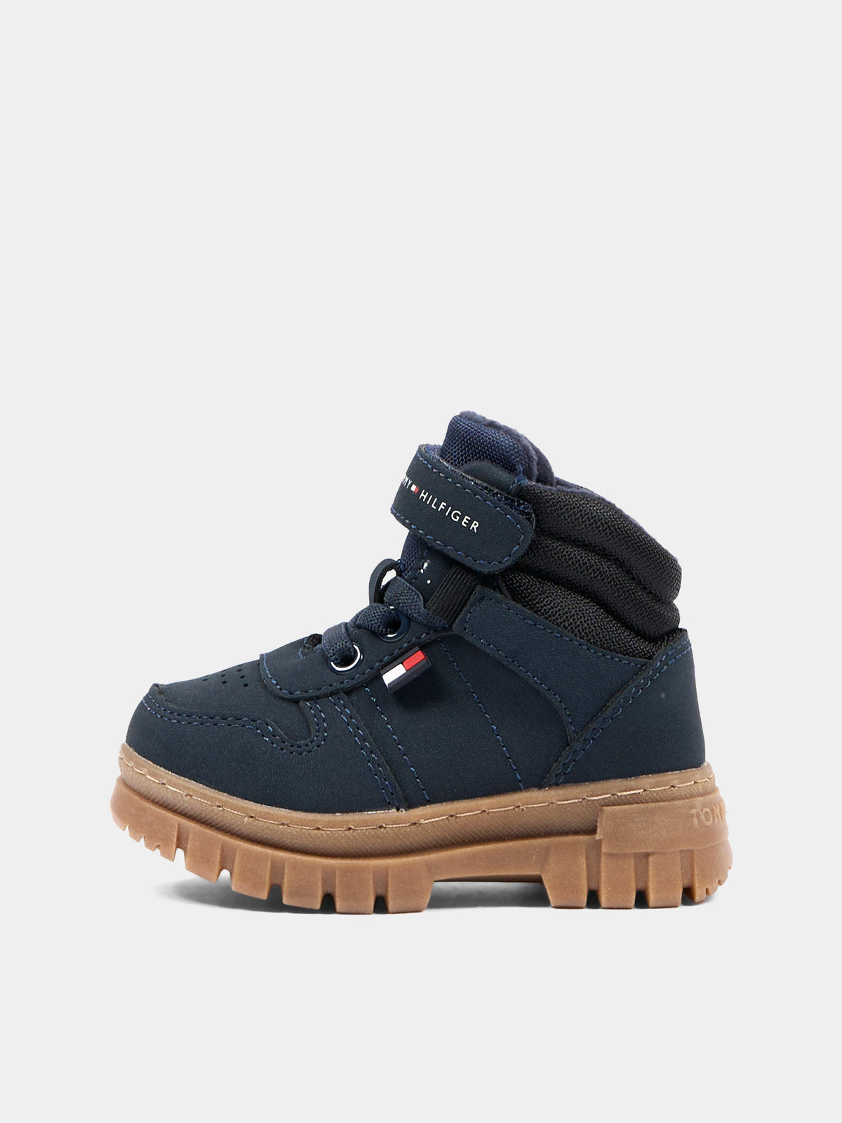 Stivaletti blu per bambino con logo,Tommy Hilfiger Junior,T1X5 35290 0316X598