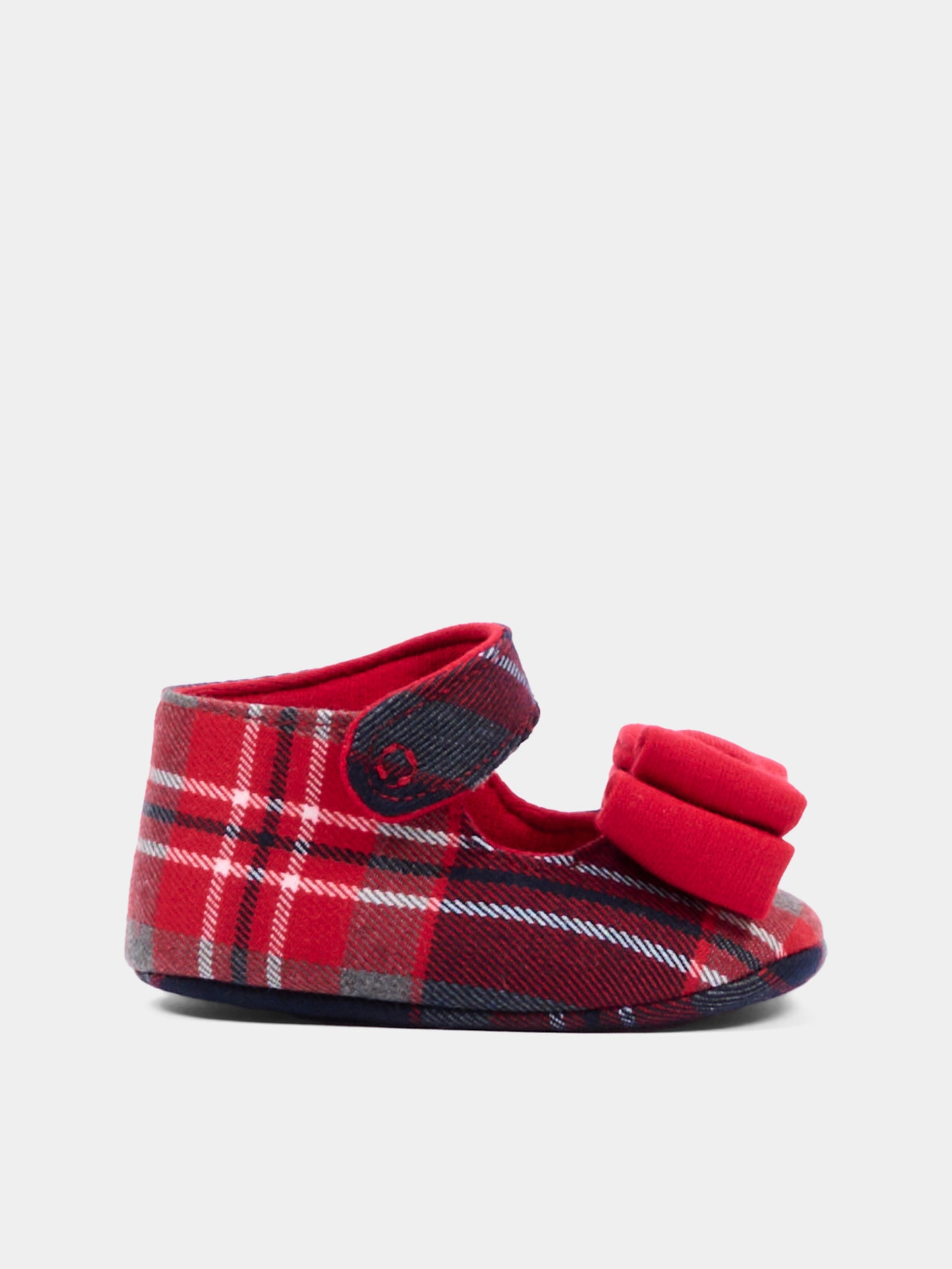 Ballerine rossa per neonata tartan,Colorichiari,FN958821 4997 70