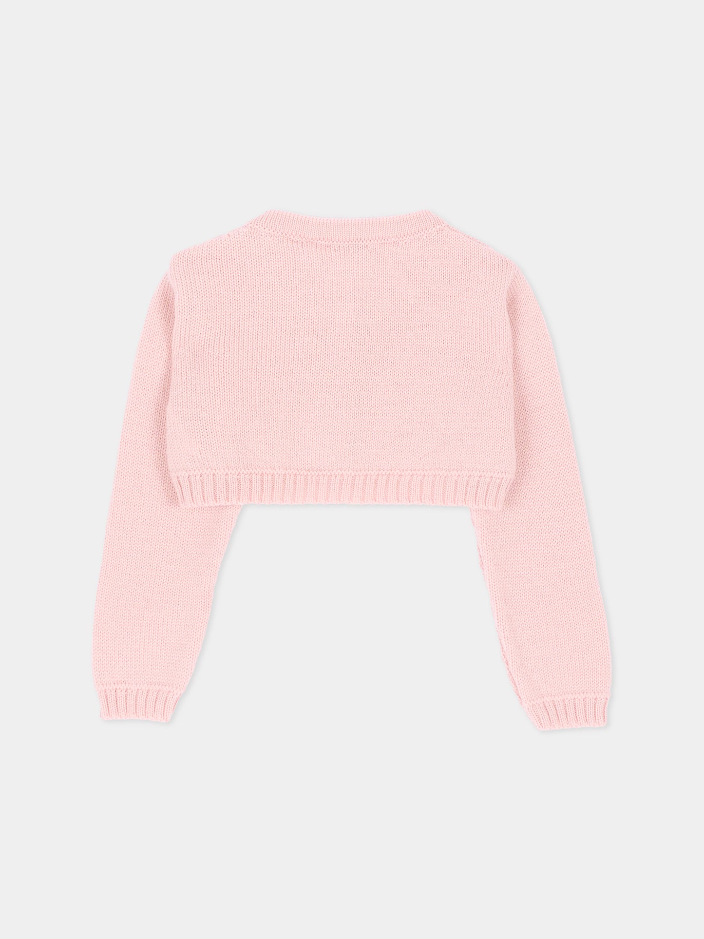Cardigan rosa per neonata,Colorichiari,FN878822 4763 81