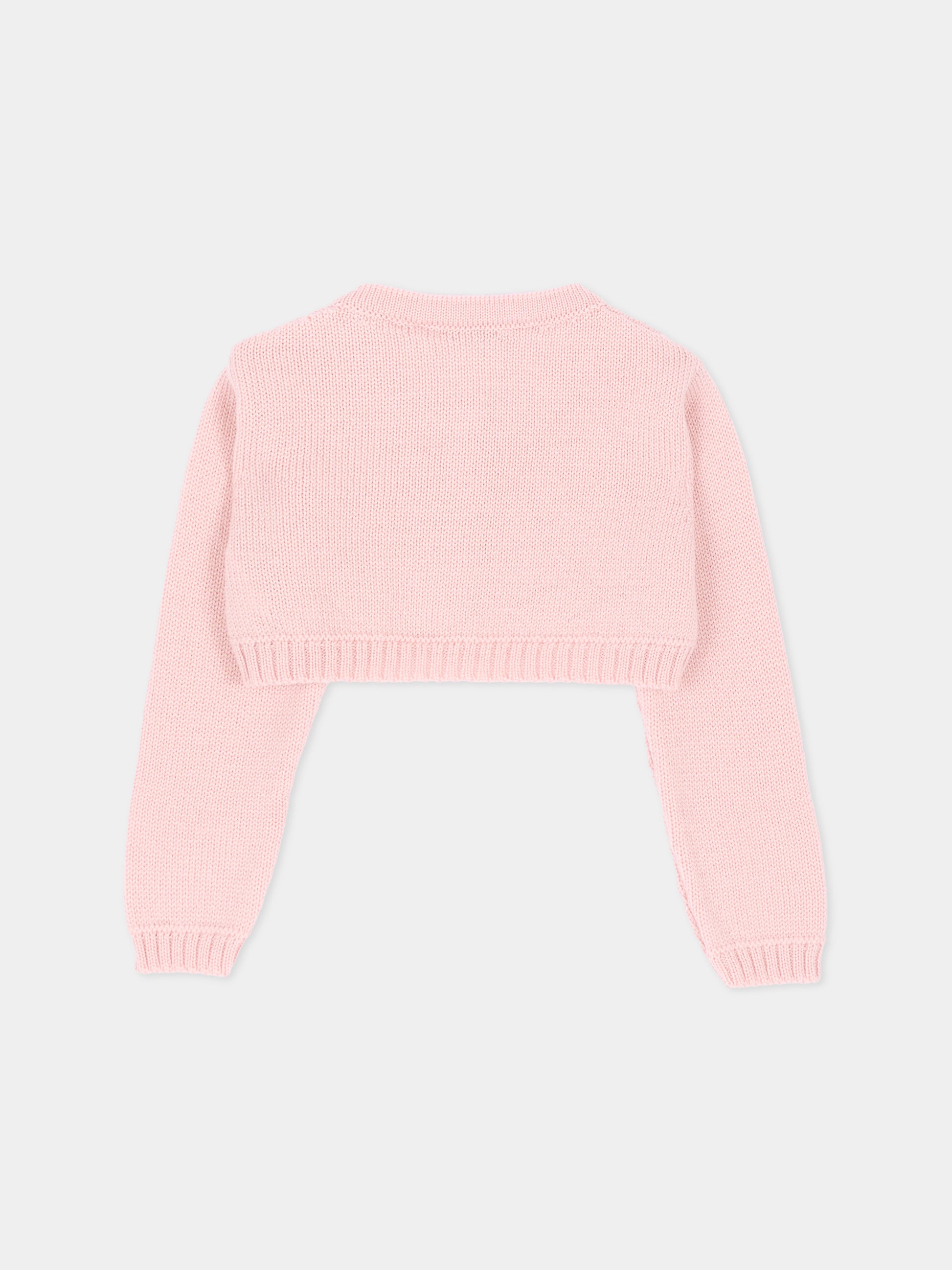 Cardigan rosa per neonata,Colorichiari,FN878822 4763 81