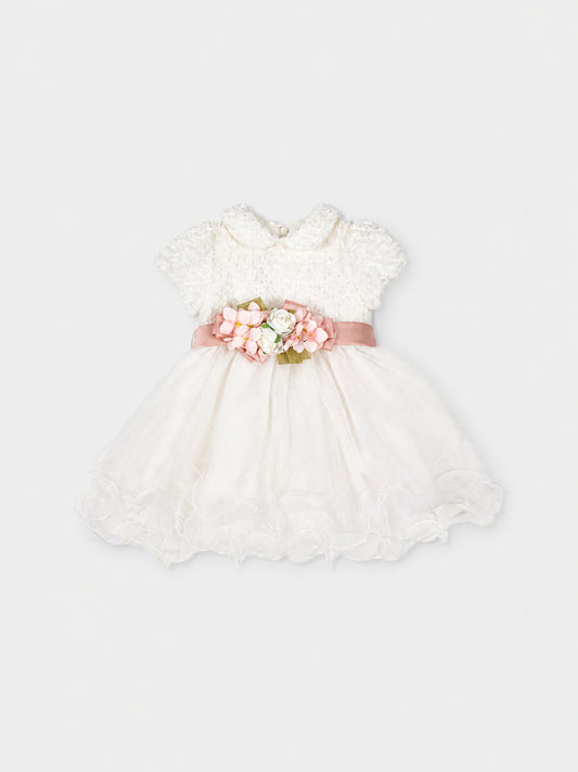Abito elegante avorio per neonata