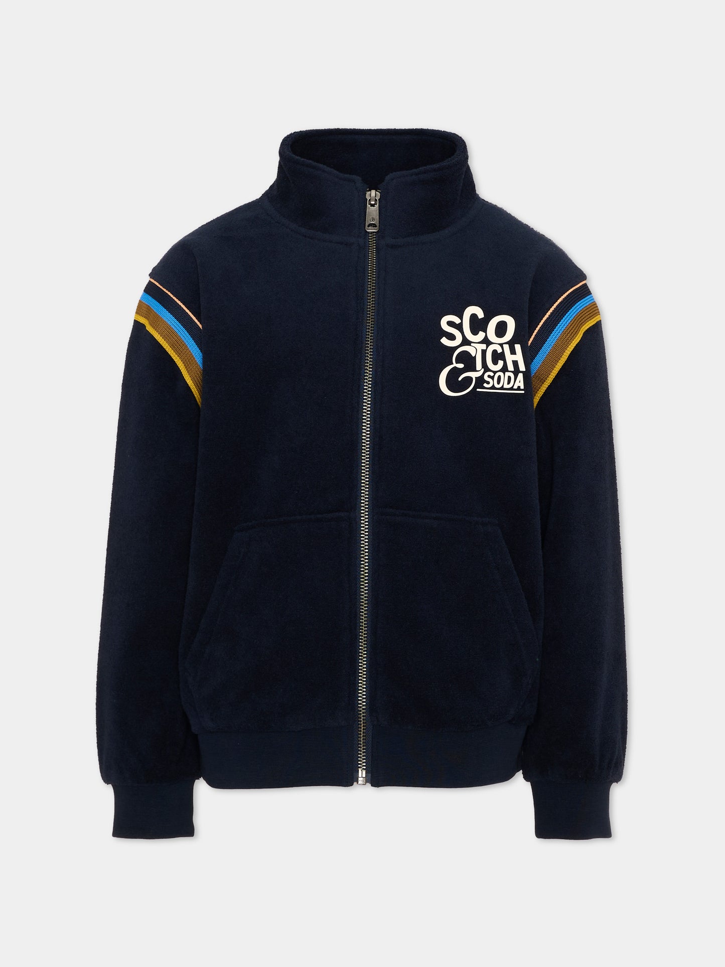 Felpa blu per bambino con logo,Scotch&soda,183330 401