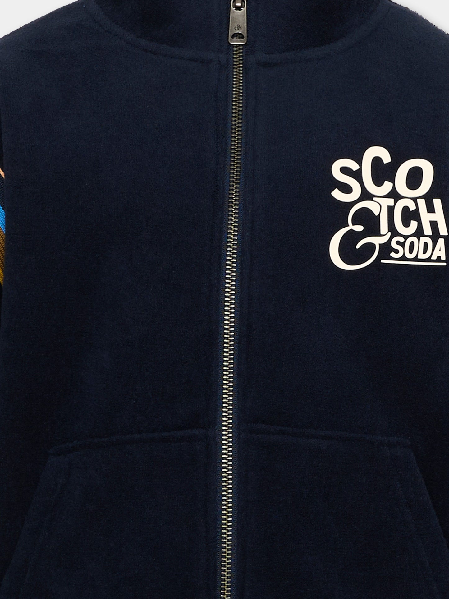 Felpa blu per bambino con logo,Scotch&soda,183330 401