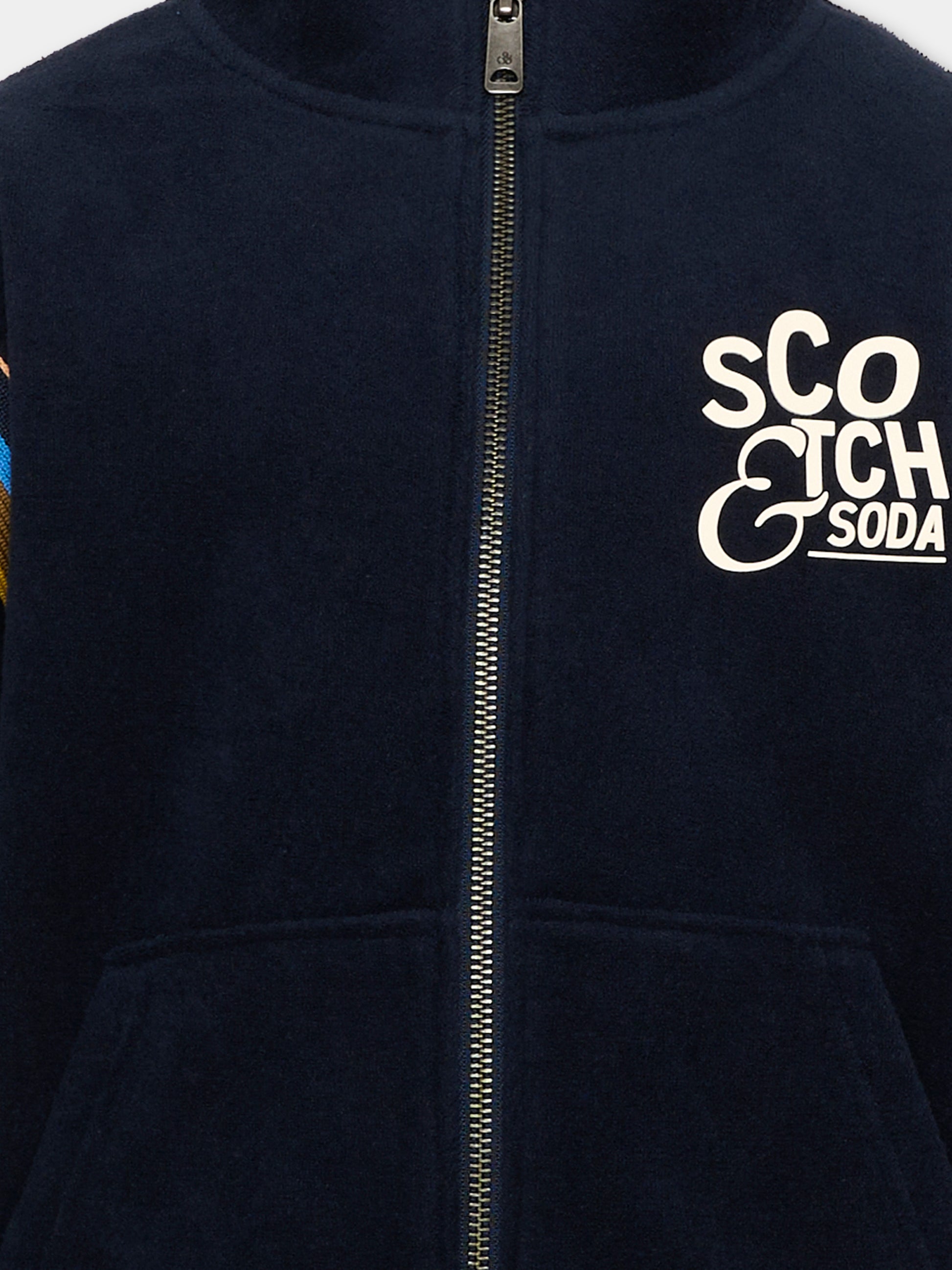 Felpa blu per bambino con logo,Scotch&soda,183330 401