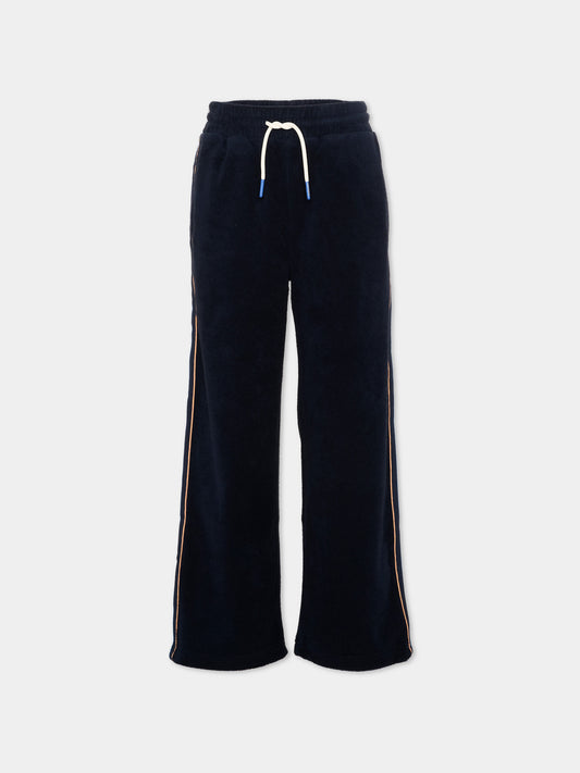 Pantalone blu per bambino con bande,Scotch&soda,183315 401