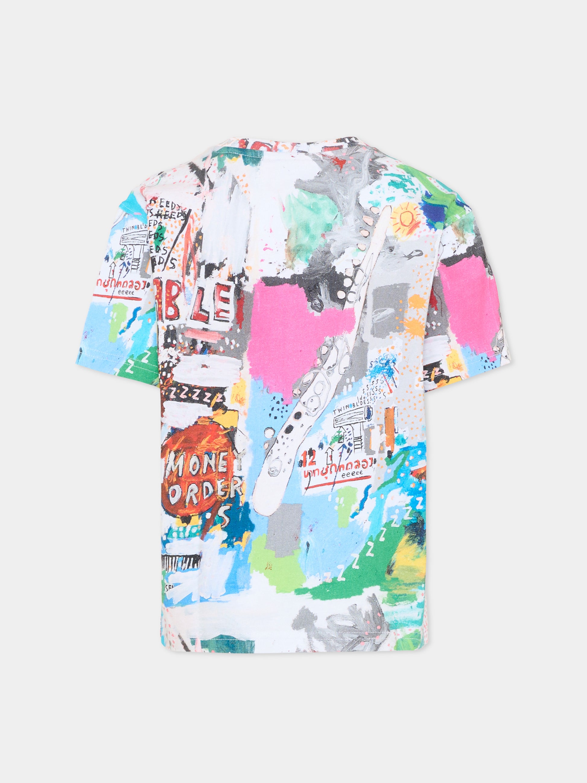 T-shirt multicolor Basquiat per bambini,Scotch&soda,183816 101
