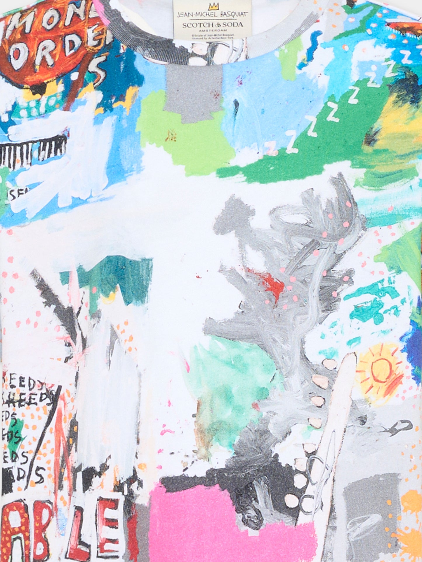 T-shirt multicolor Basquiat per bambini,Scotch&soda,183816 101