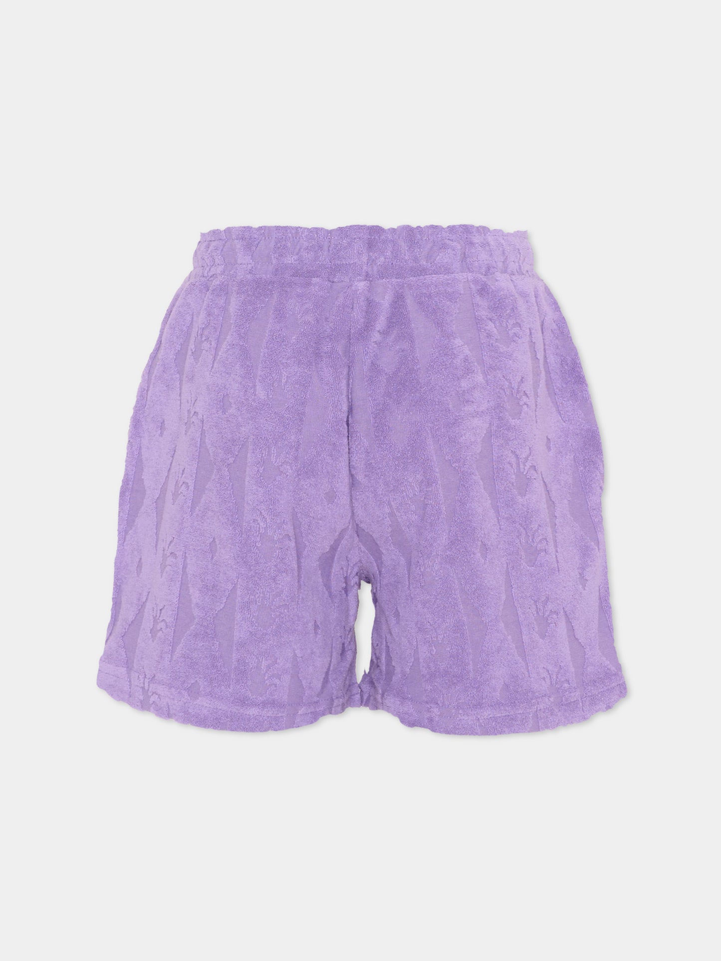 Shorts viola in spugna per bambina,Scotch&soda,182054 650