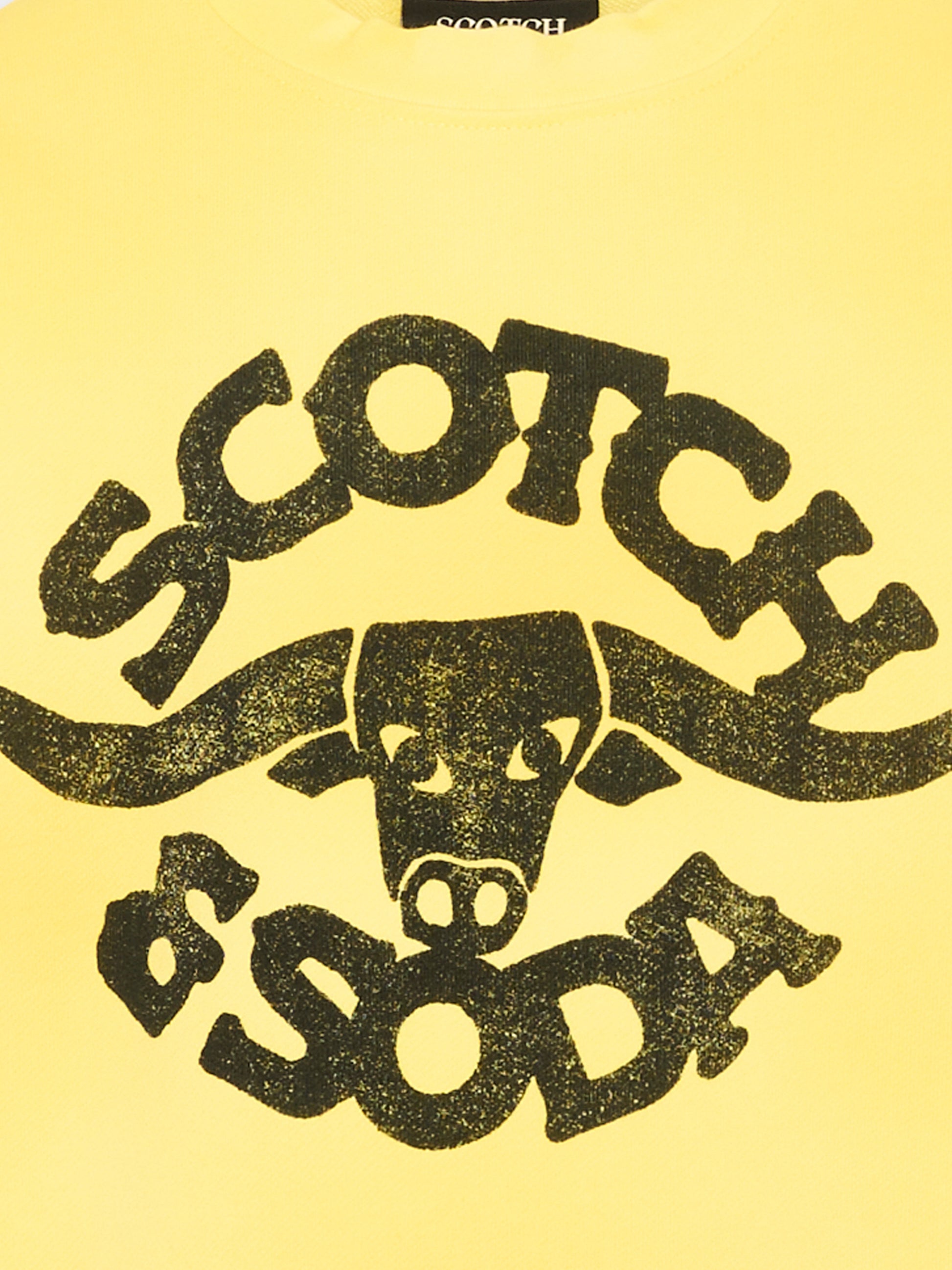 Felpa gialla con logo per bambino,Scotch&soda,183105 720