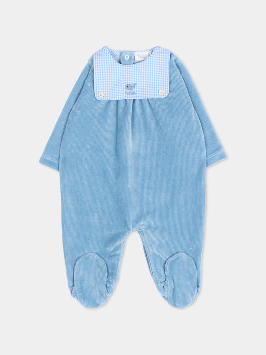 Tutina azzurra per neonato con balena,Nanán,I26172A