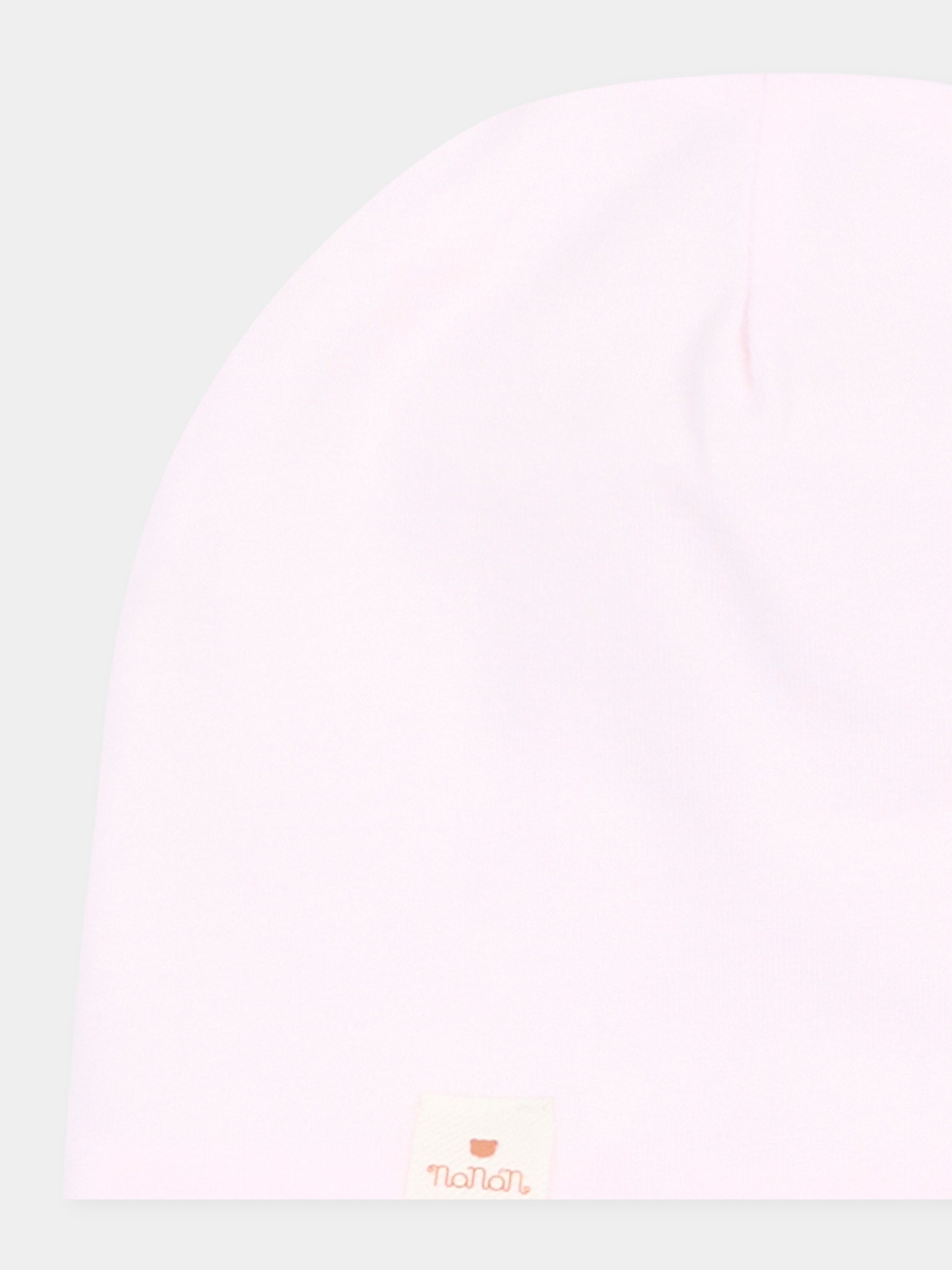 Cappellino rosa per neonata con logo,Nanán,I26020R