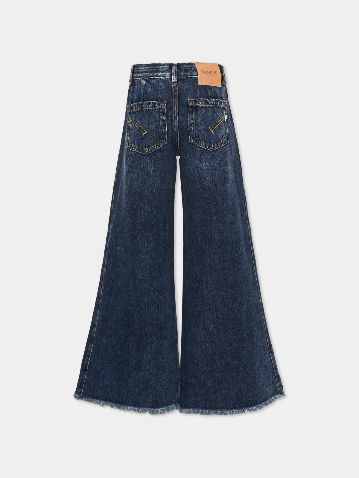 Jeans denim per bambina a zampa,Dondup Kids,DFPA231 C CF054 4005