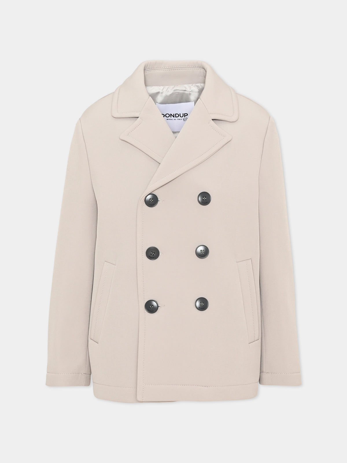 Cappotto grigio per bambino doppiopetto,Dondup Kids,DMGB035 0 TV142 5000