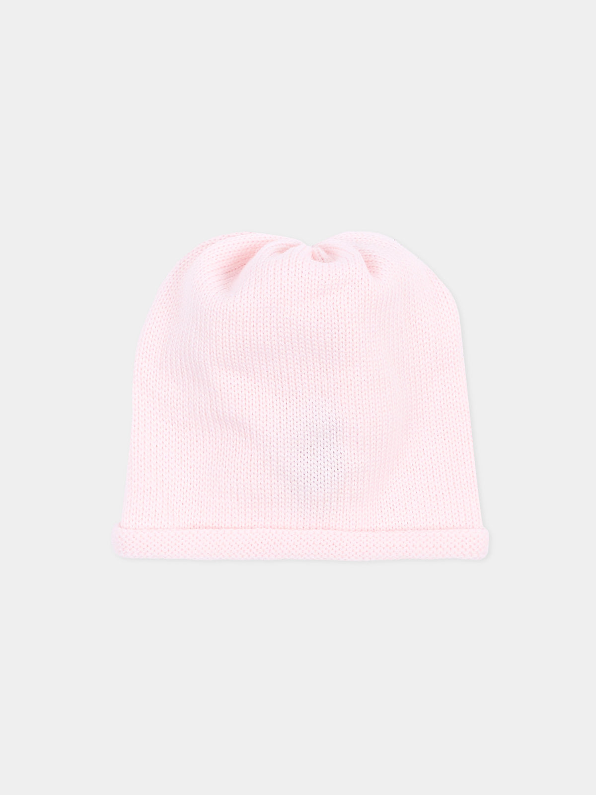 Cappellino rosa per neonata in maglia,Little Bear,4128 CIPRIA