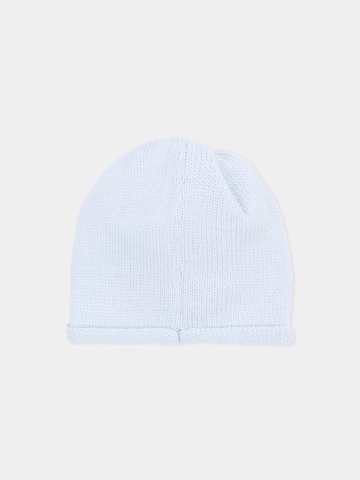 Cappello celeste per neonato in maglia,Little Bear,4128 CIELO