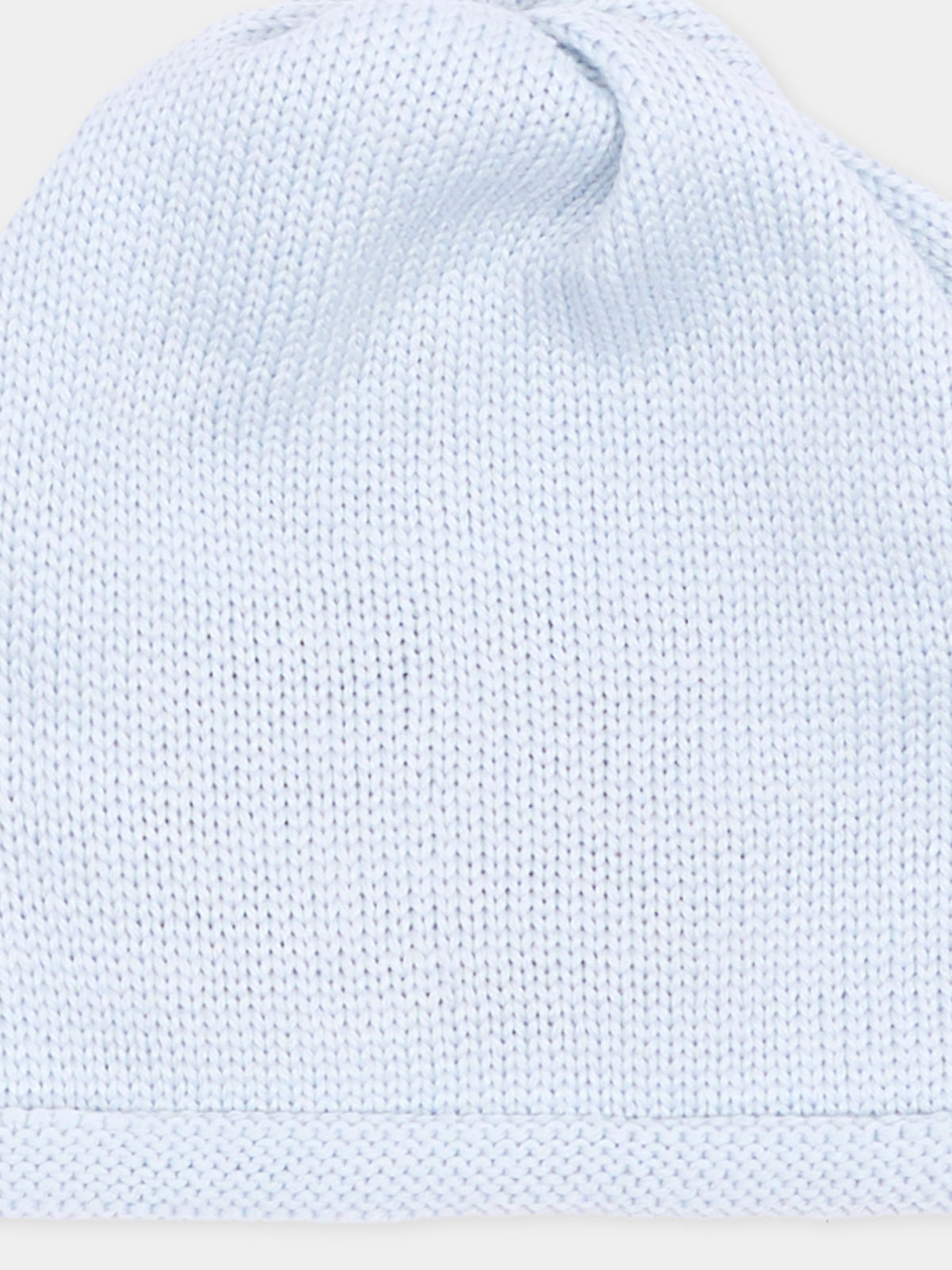 Cappello celeste per neonato in maglia,Little Bear,4128 CIELO