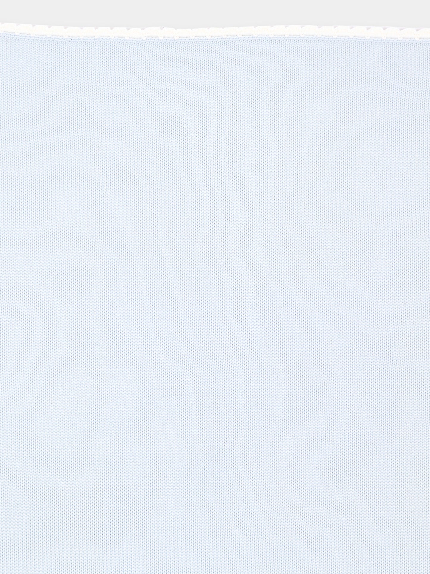 Copertina bianca e celeste per neonato,Little Bear,4000 CIELO/LATTE