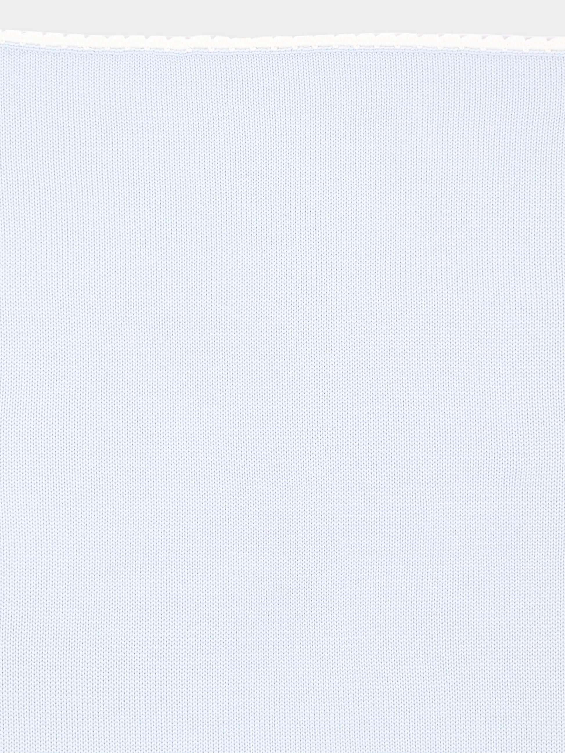 Copertina bianca e celeste per neonato,Little Bear,4000 CIELO/LATTE