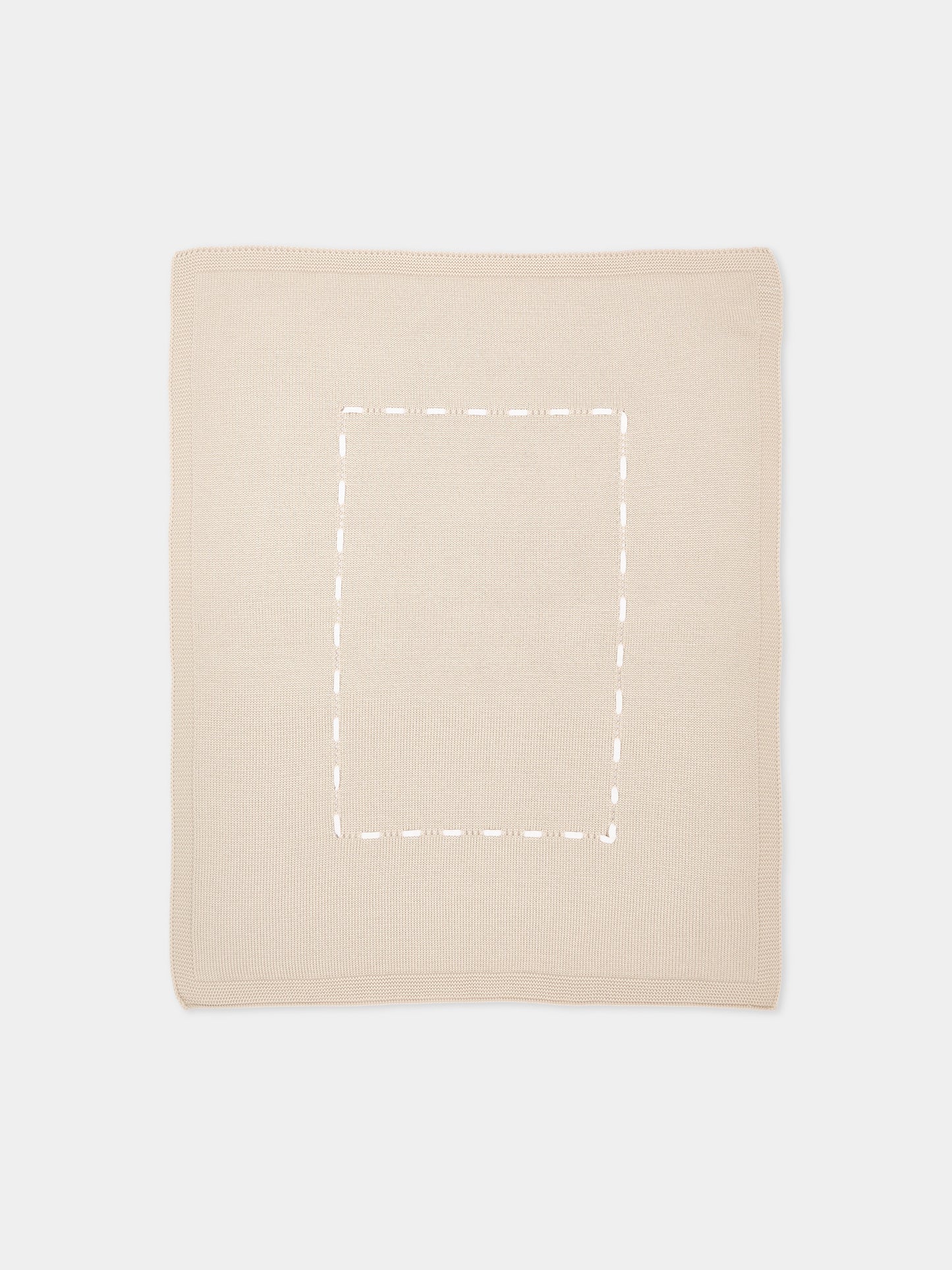 Copertina avorio per neonati in maglia,Little Bear,4105 BURRO/LATTE
