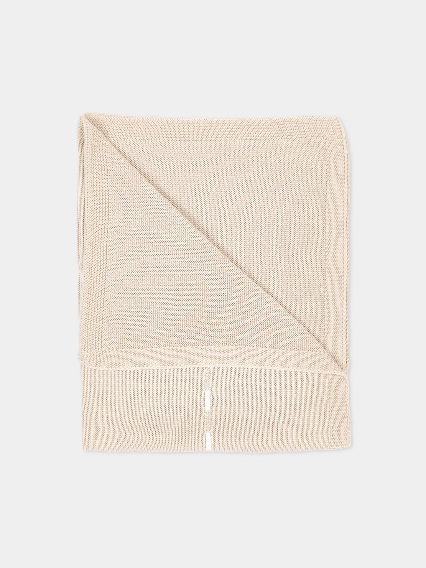 Copertina avorio per neonati in maglia,Little Bear,4105 BURRO/LATTE