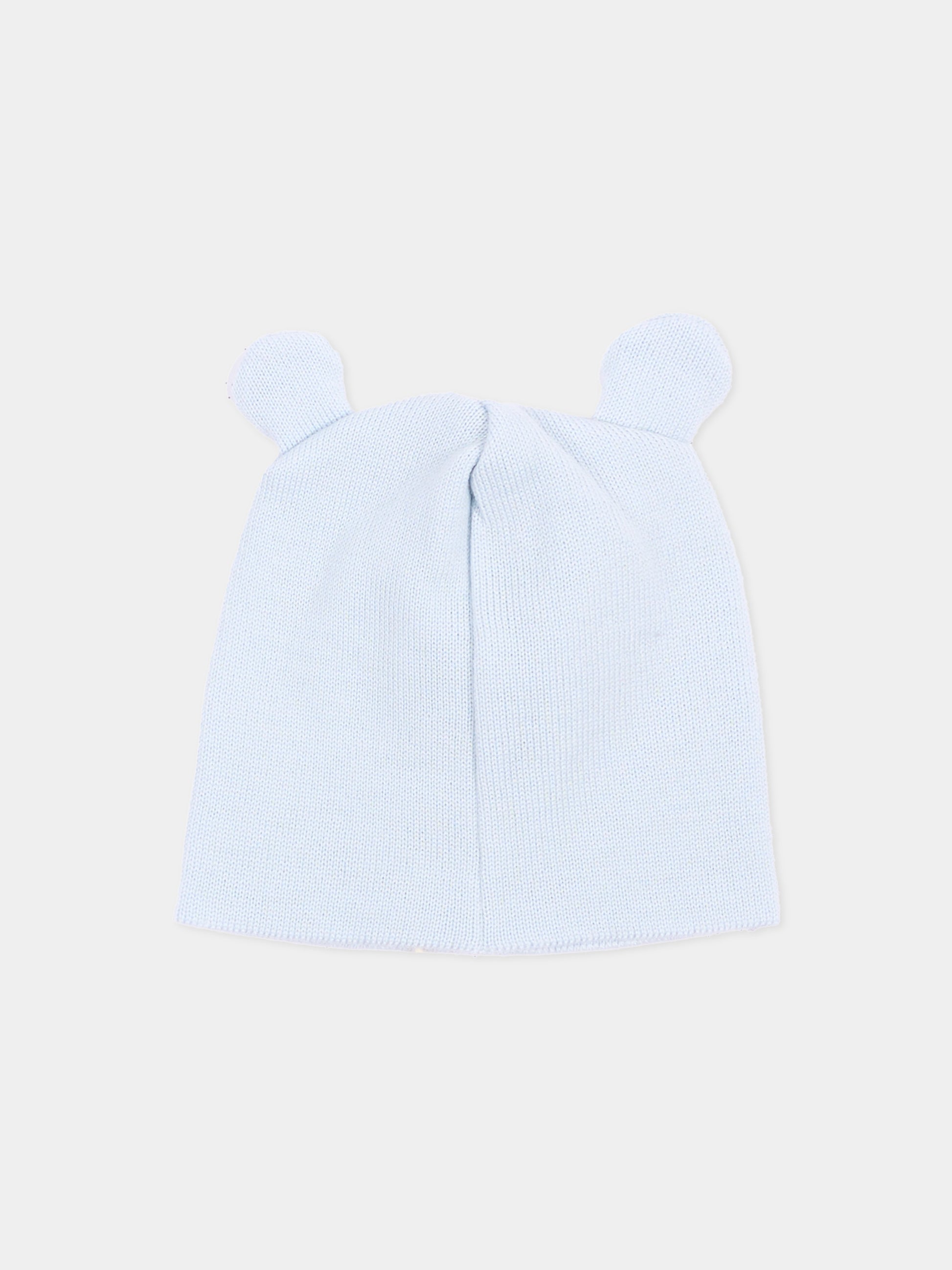 Cappellino celeste per neonato,Little Bear,4103 CIELO