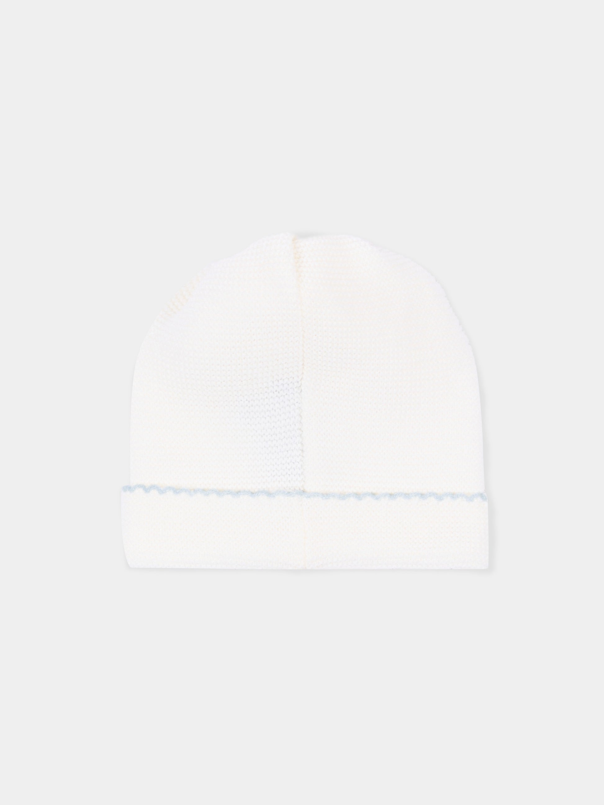 Cappello avorio per neonato,Little Bear,4124 LATTE/CIELO