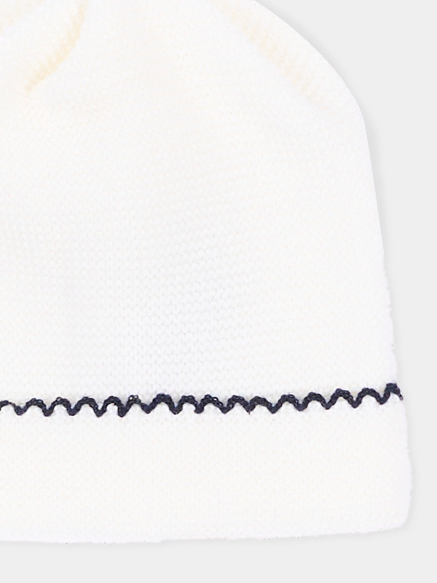 Cappello avorio per neonato,Little Bear,4124 LATTE/BLU