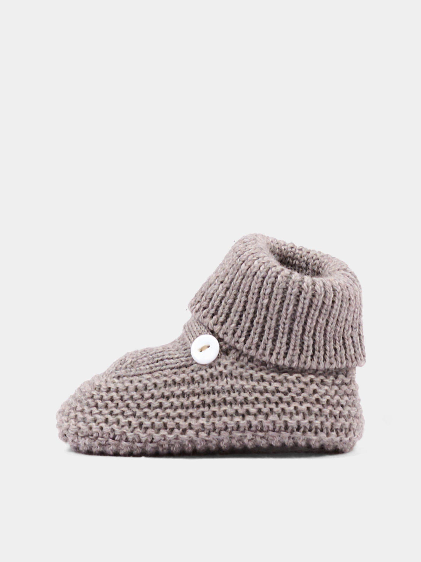 Babbucce beige per neonato tricot,Little Bear,4129 TORTORA