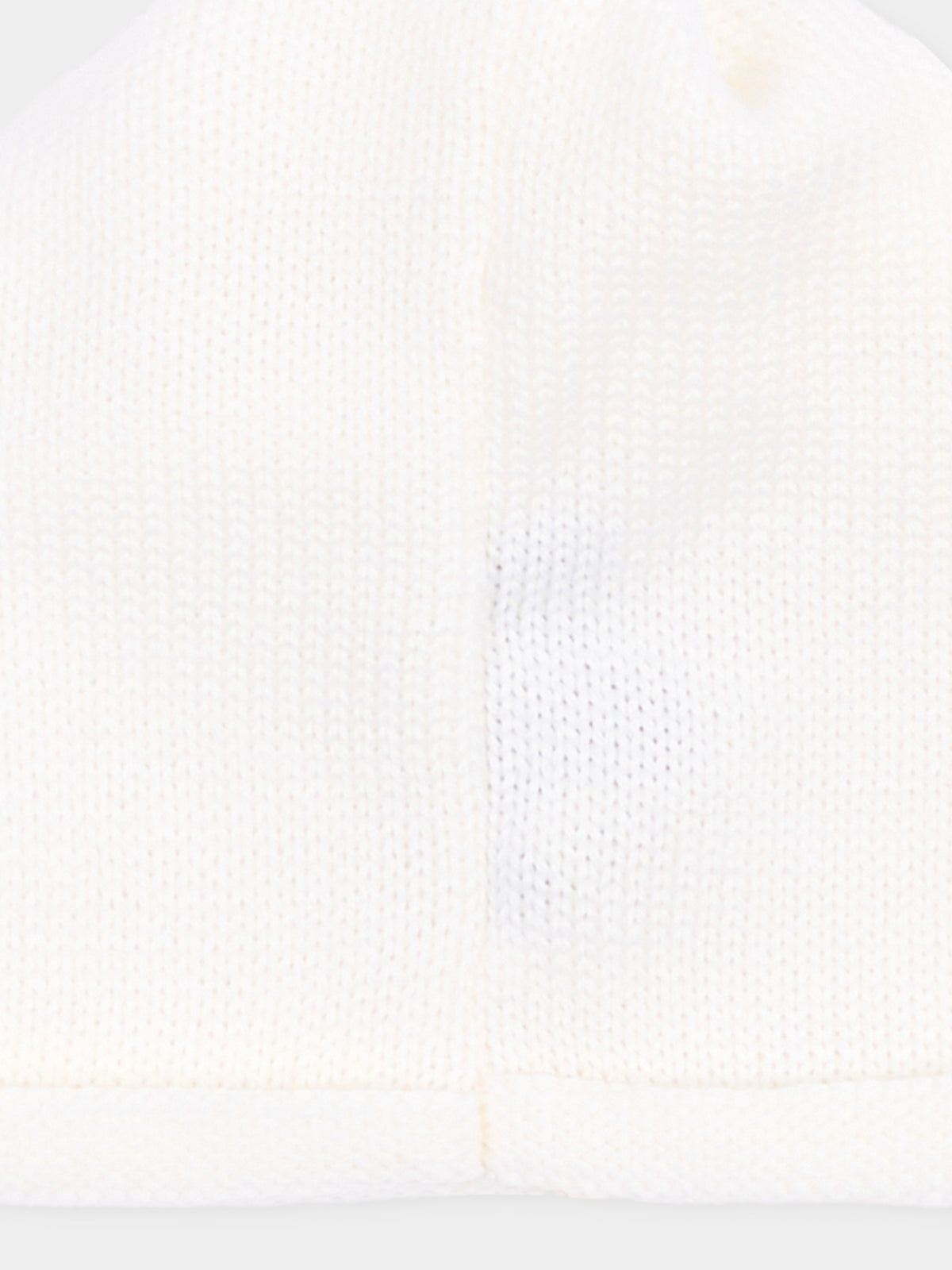 Cappello avorio per neonati in lana,Little Bear,4128 LATTE