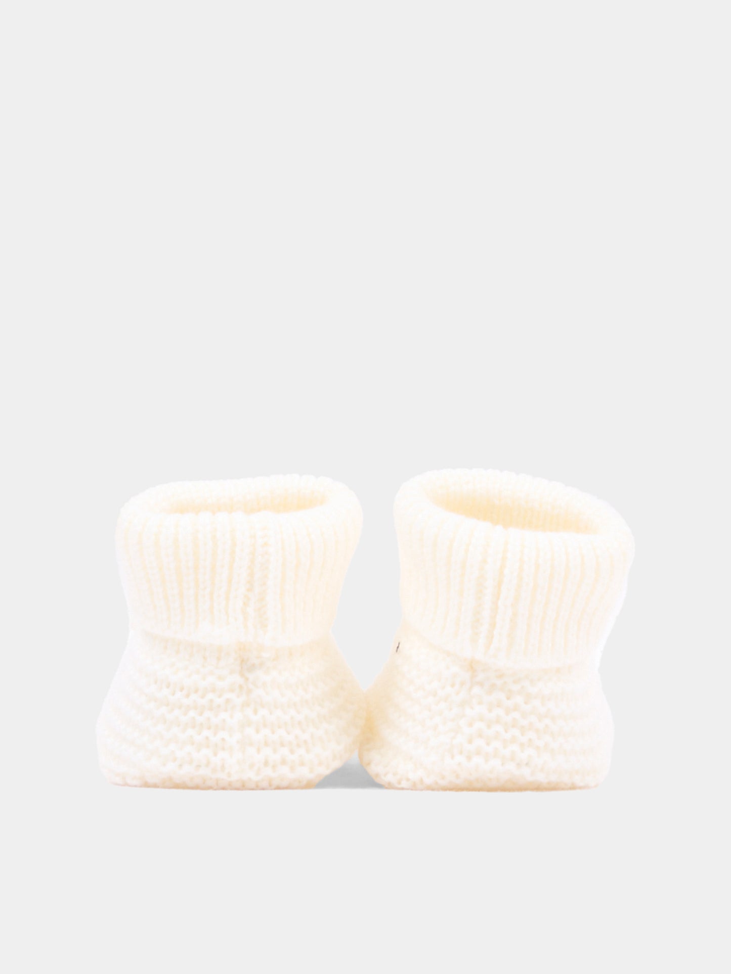 Babbucce avorio per neonato tricot,Little Bear,4129 LATTE